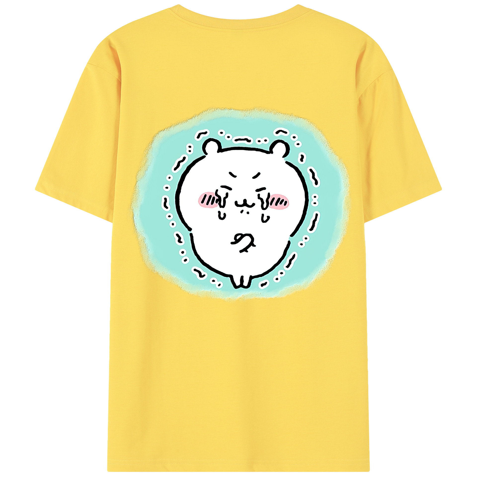（画像用） ちいかわ ちいかわ Chii-kawa chiikawa 綿100％半袖Tシャツ（背面プリント）