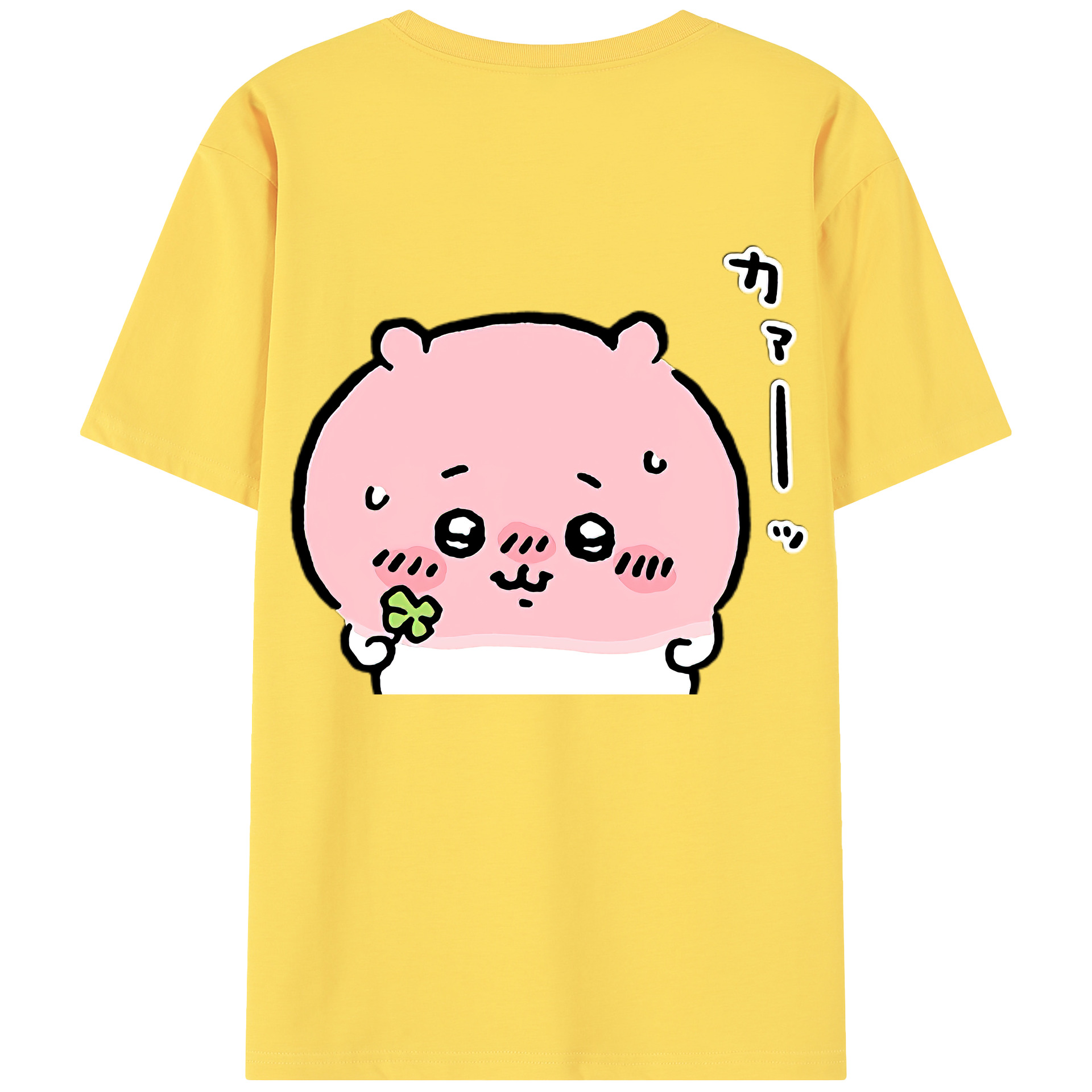 （画像用） ちいかわ ちいかわ Chii-kawa chiikawa 綿100％半袖Tシャツ（背面プリント）