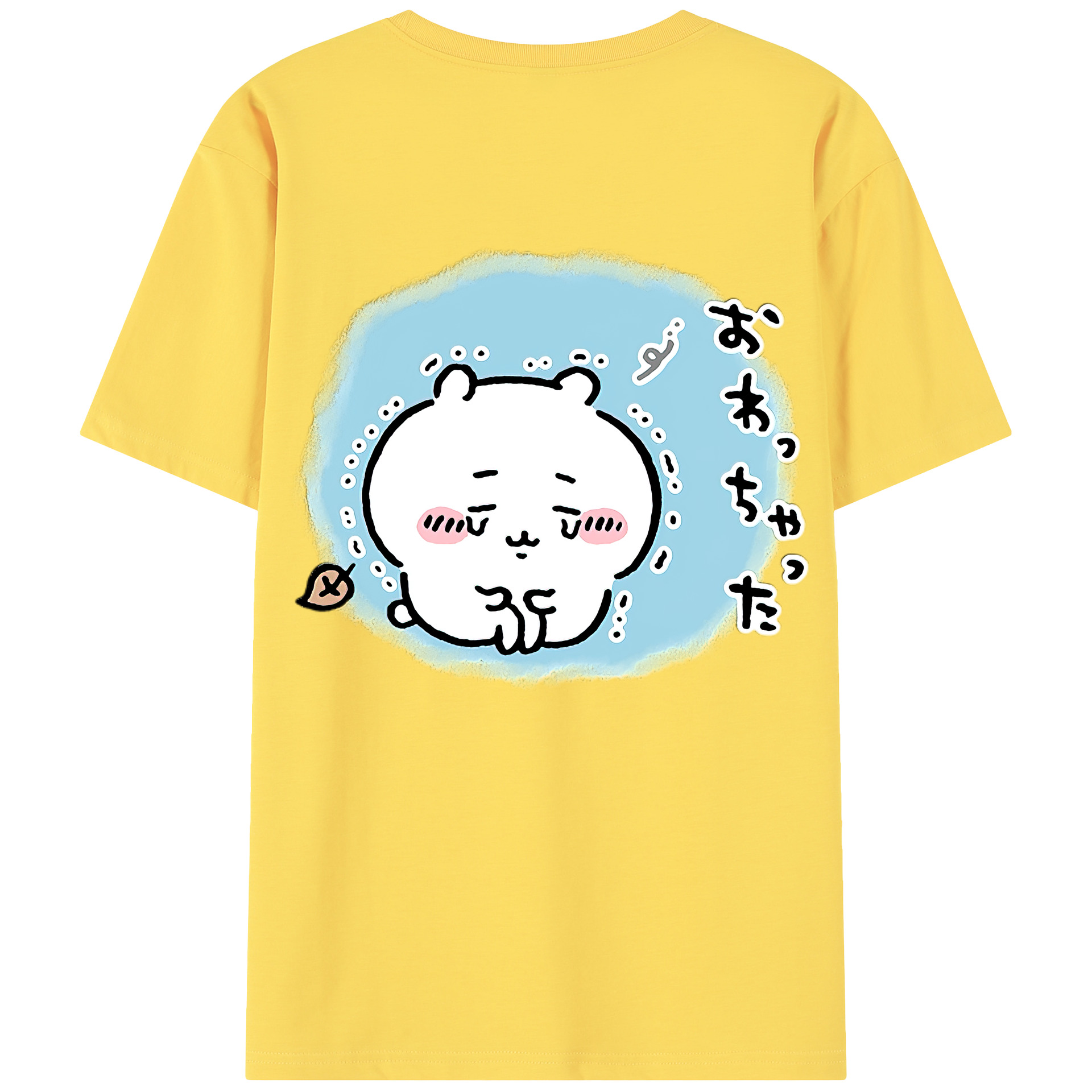 （画像用） ちいかわ ちいかわ Chii-kawa chiikawa 綿100％半袖Tシャツ（背面プリント）