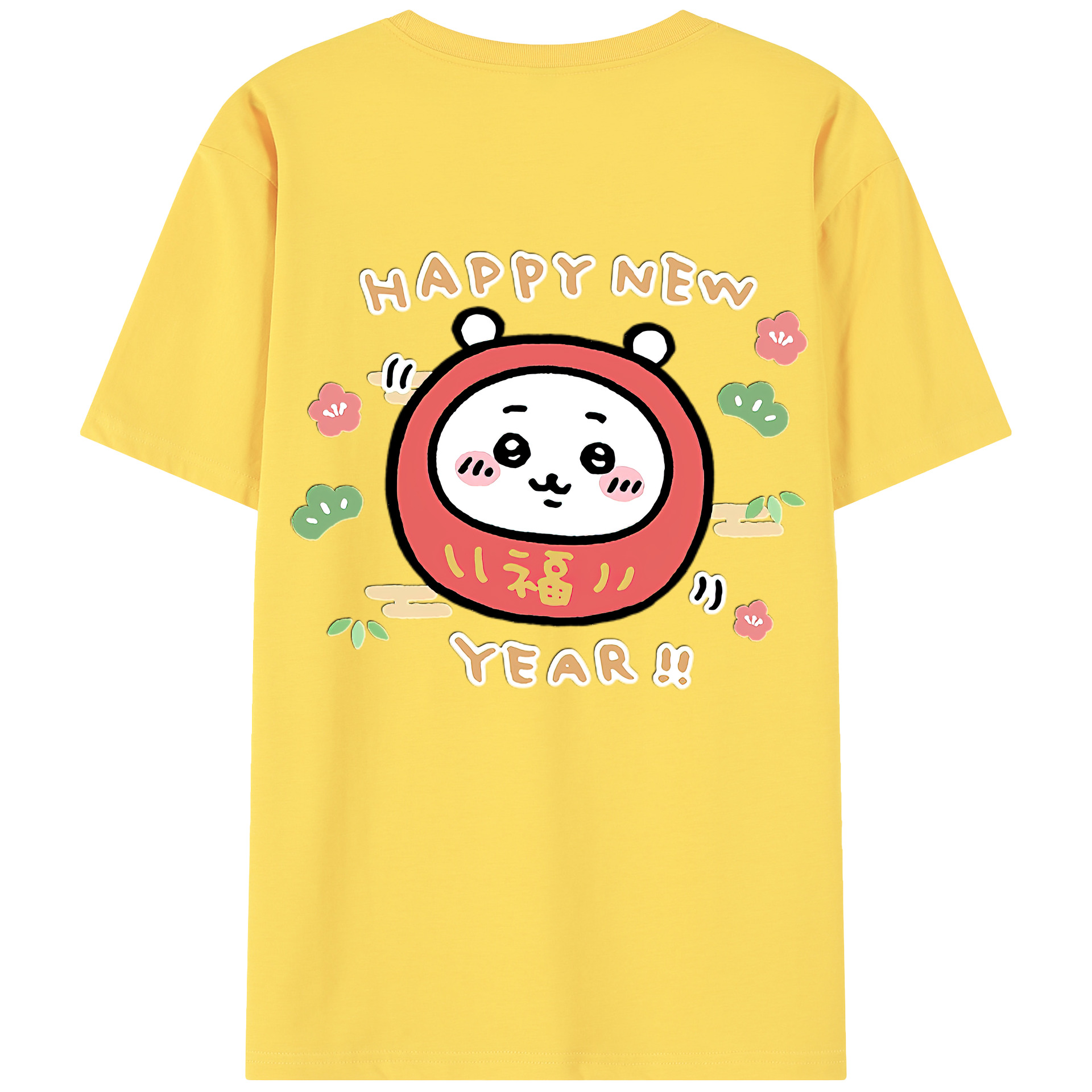 （画像用） ちいかわ ちいかわ Chii-kawa chiikawa 綿100％半袖Tシャツ（背面プリント）