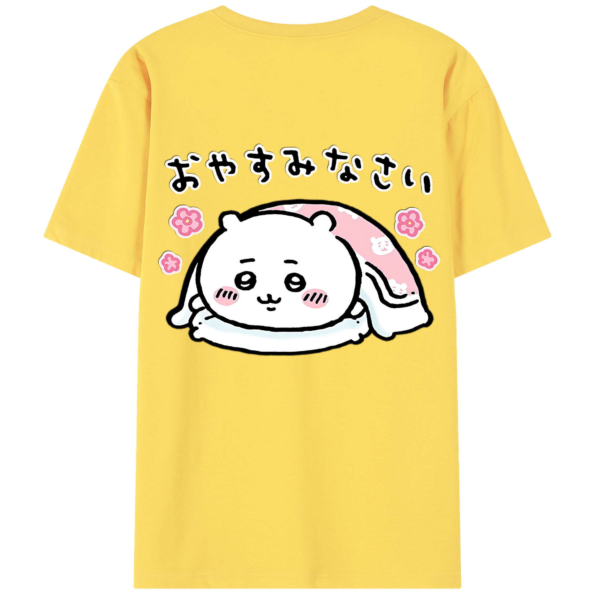 （画像用） ちいかわ ちいかわ Chii-kawa chiikawa 綿100％半袖Tシャツ（背面プリント）