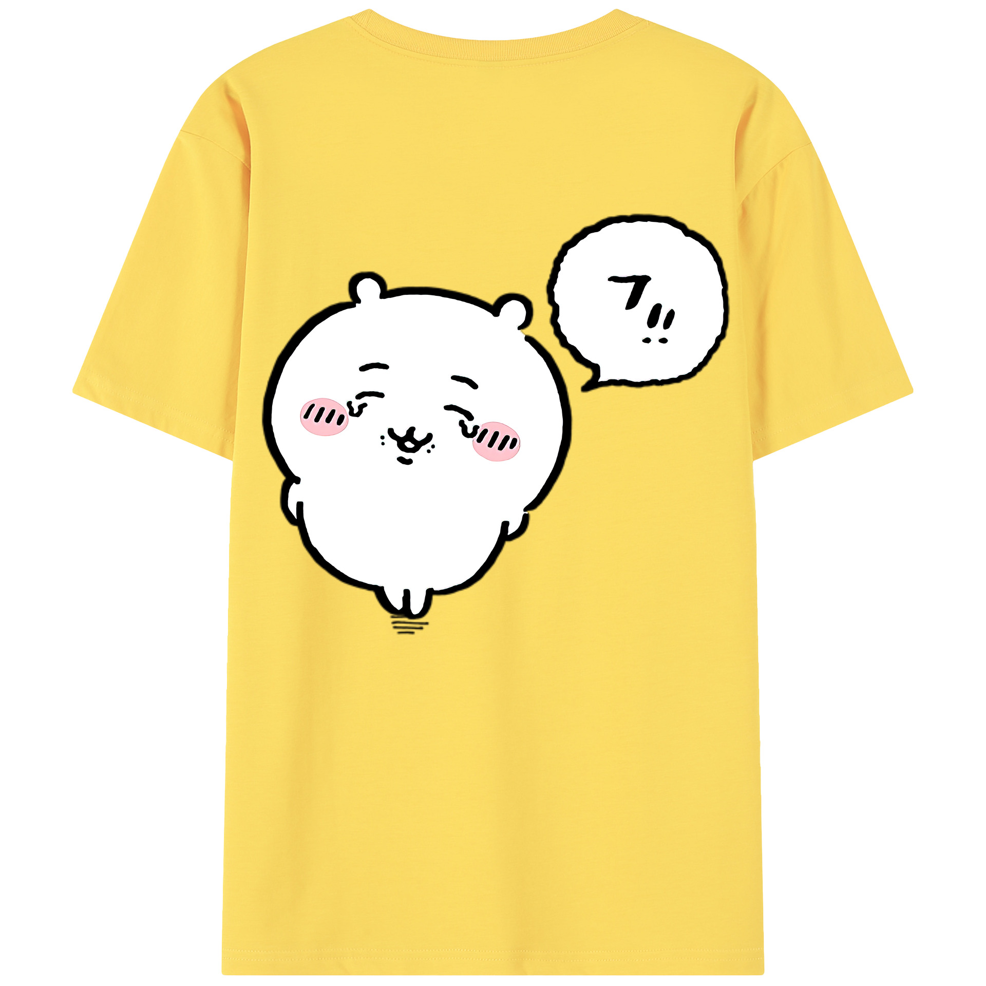 （画像用） ちいかわ ちいかわ Chii-kawa chiikawa 綿100％半袖Tシャツ（背面プリント）