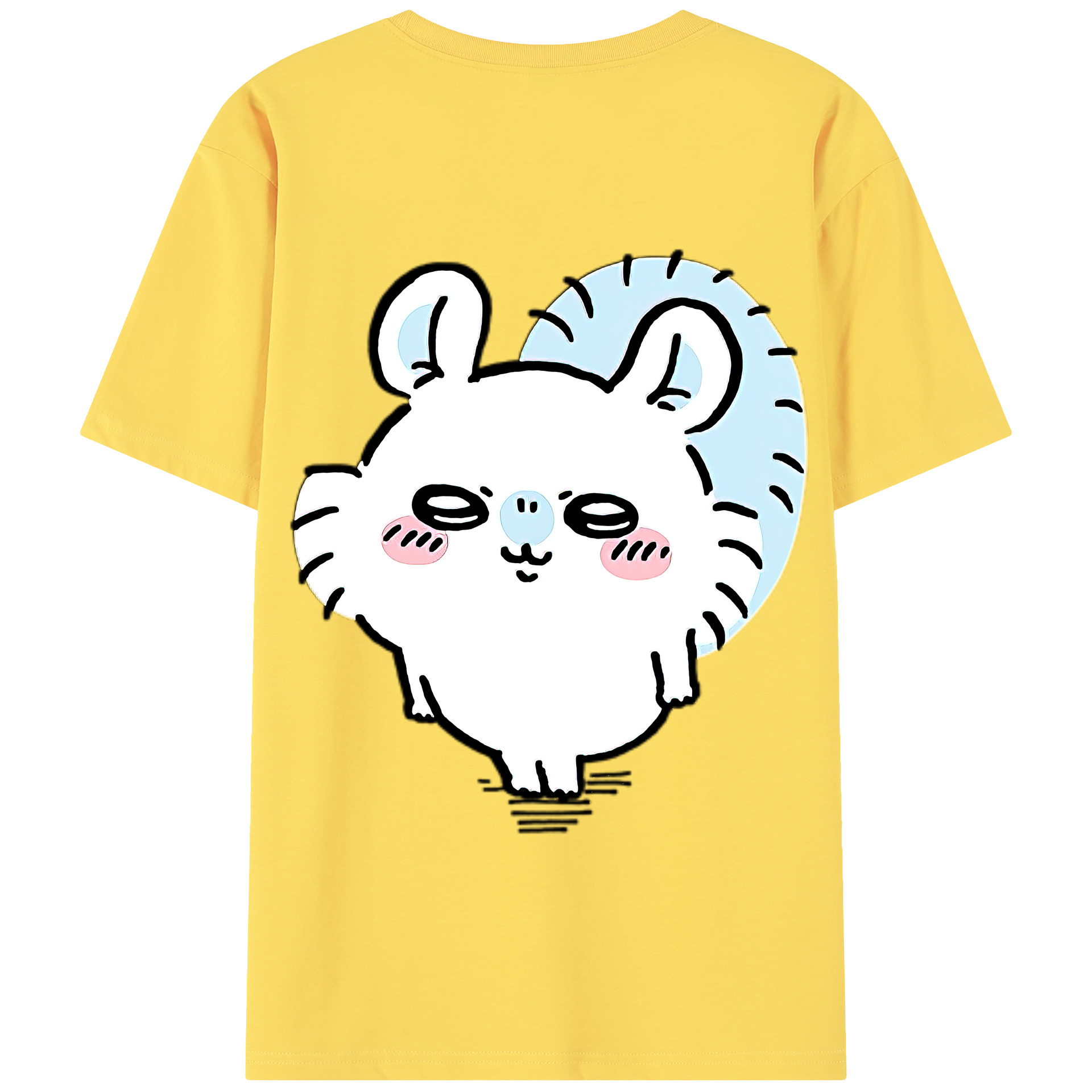（画像用） ちいかわ モモンガ Chii-kawa Momonga 綿100％半袖Tシャツ（背面プリント）