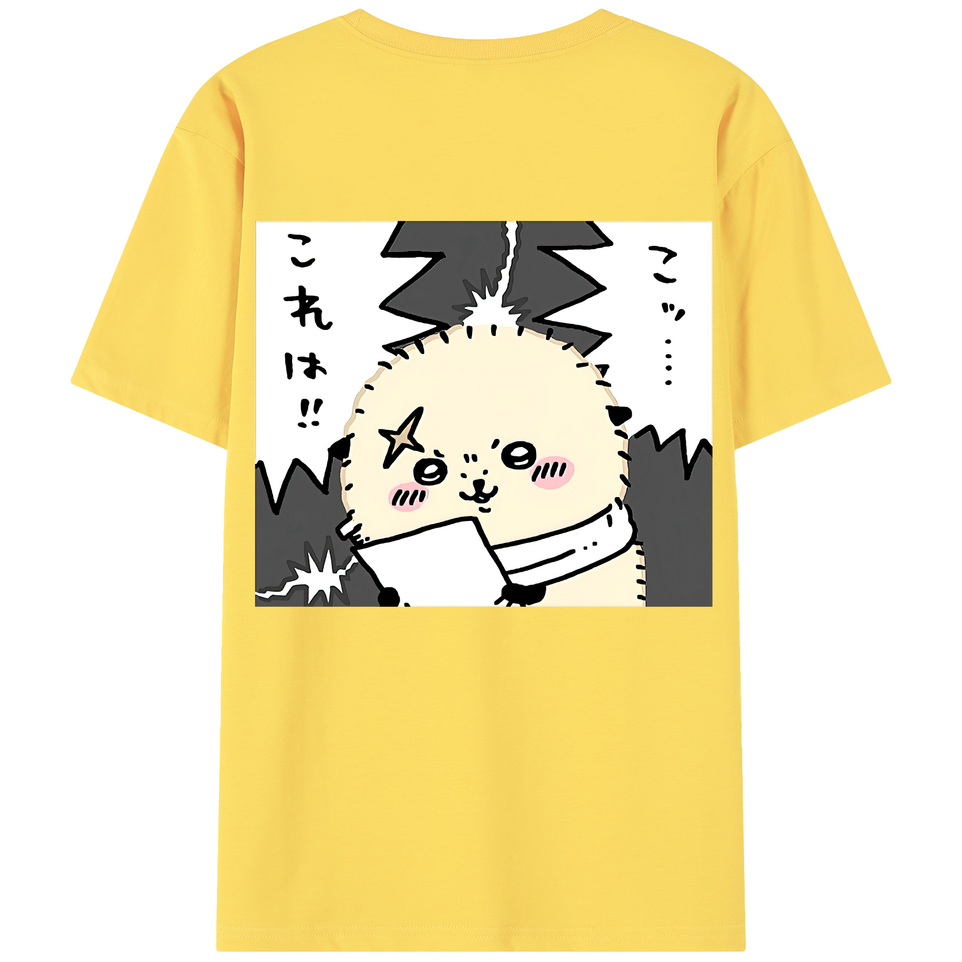 （画像用） ちいかわ ラッコ Chii-kawa Sea otter 綿100％半袖Tシャツ（背面プリント）
