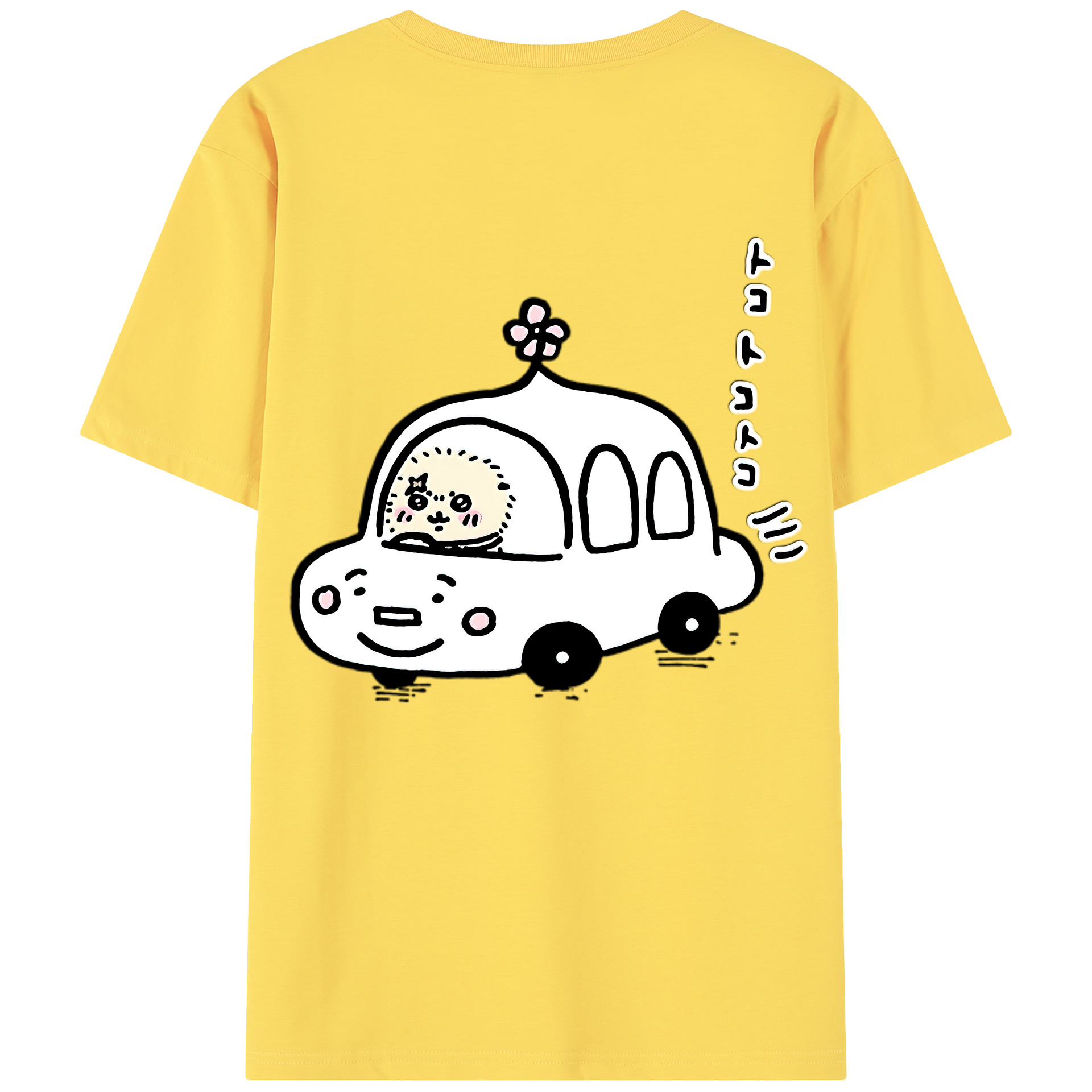 （画像用） ちいかわ ラッコ Chii-kawa Sea otter 綿100％半袖Tシャツ（背面プリント）