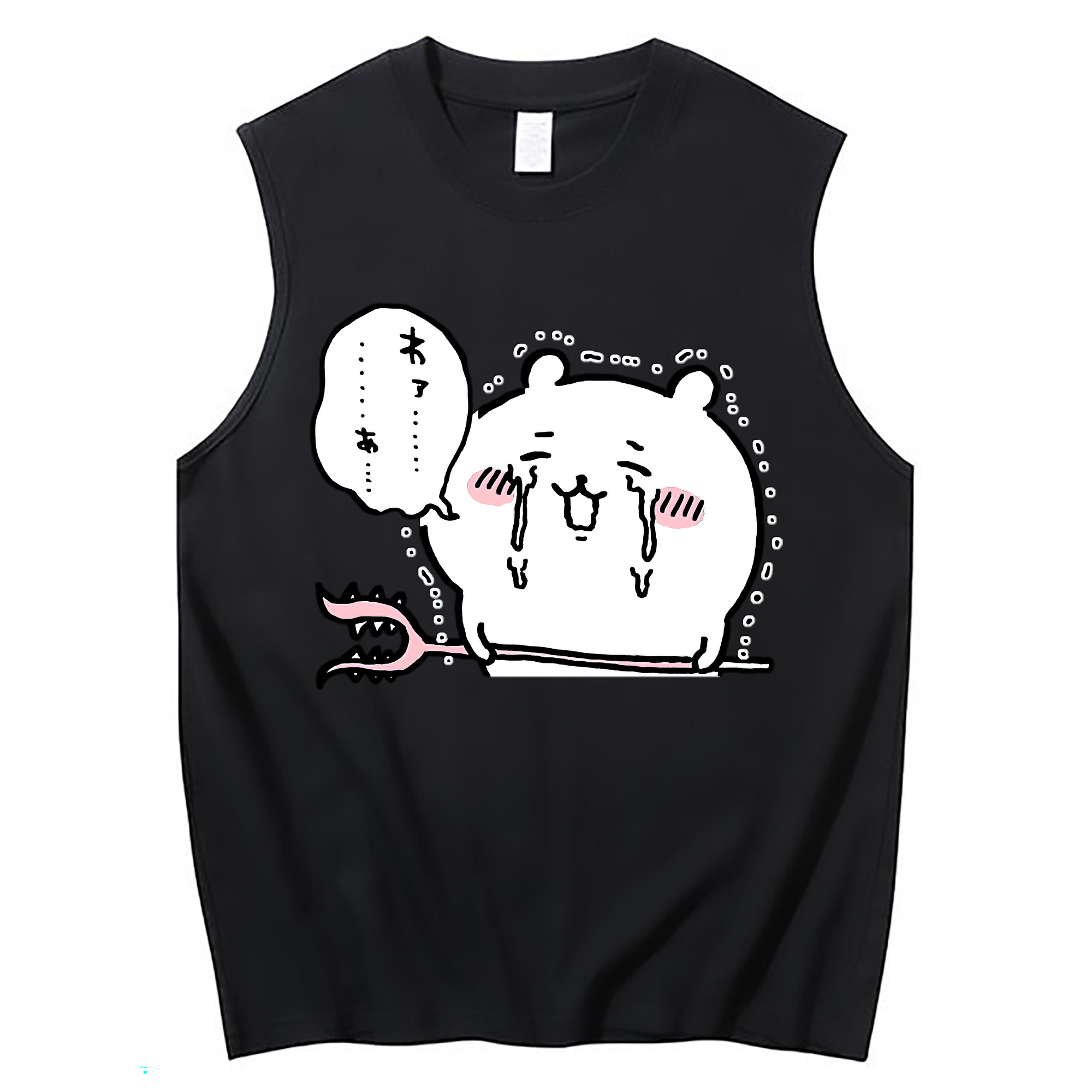 （画像用） ちいかわ ちいかわ Chii-kawa chiikawa コットン100％タンクトップ（フロントプリント）