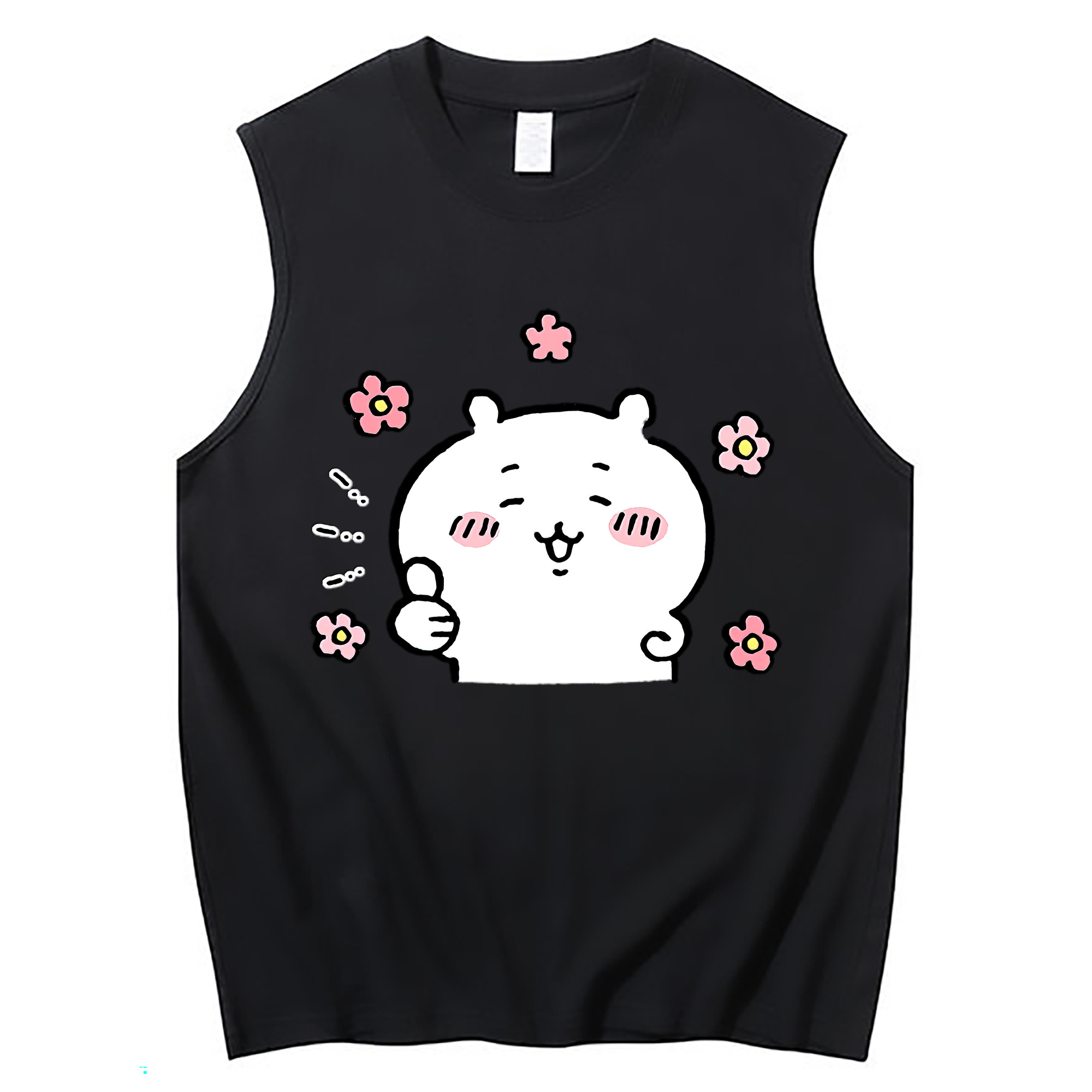 （画像用） ちいかわ ちいかわ Chii-kawa chiikawa コットン100％タンクトップ（フロントプリント）