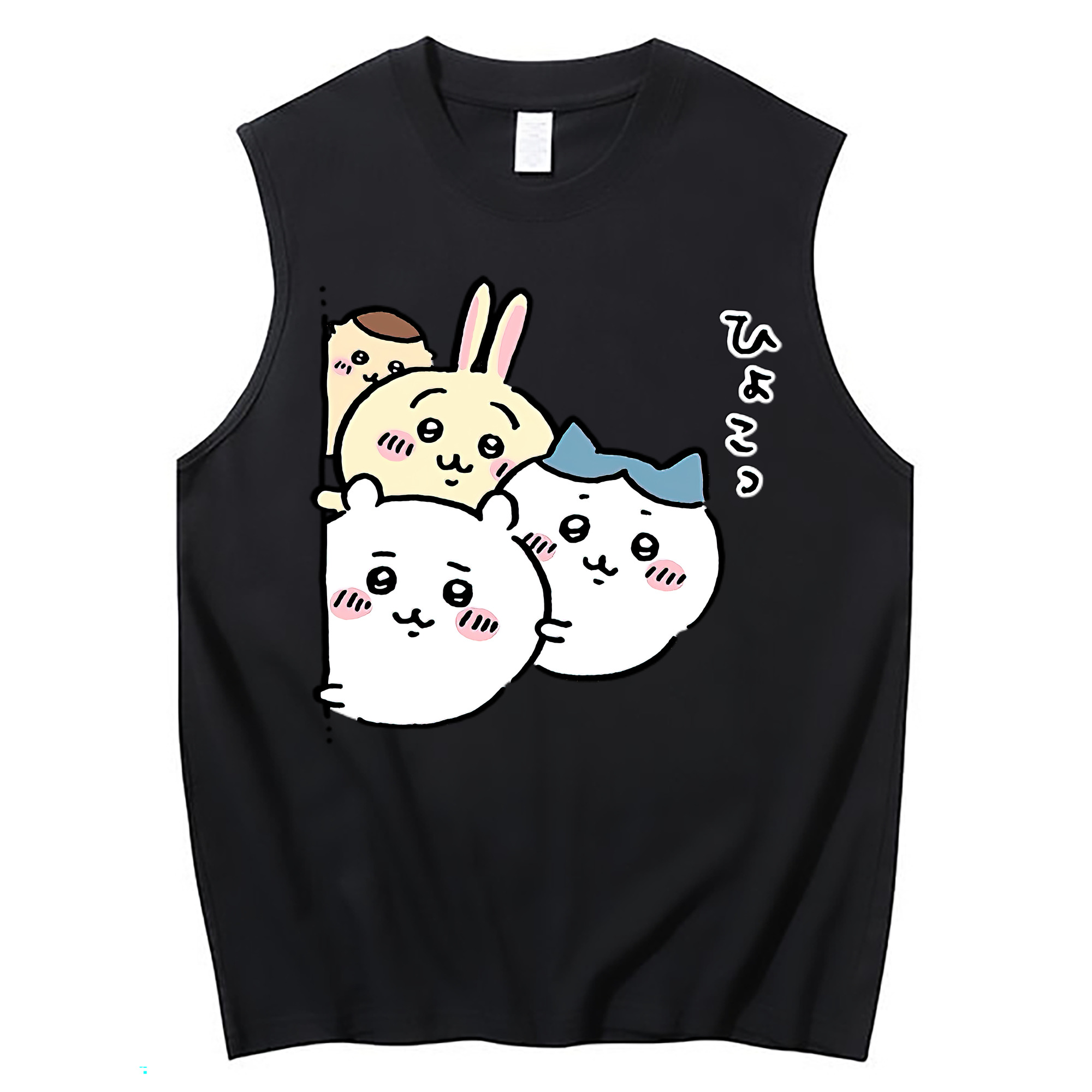 （画像用） ちいかわ ちいかわ Chii-kawa chiikawa コットン100％タンクトップ（フロントプリント）
