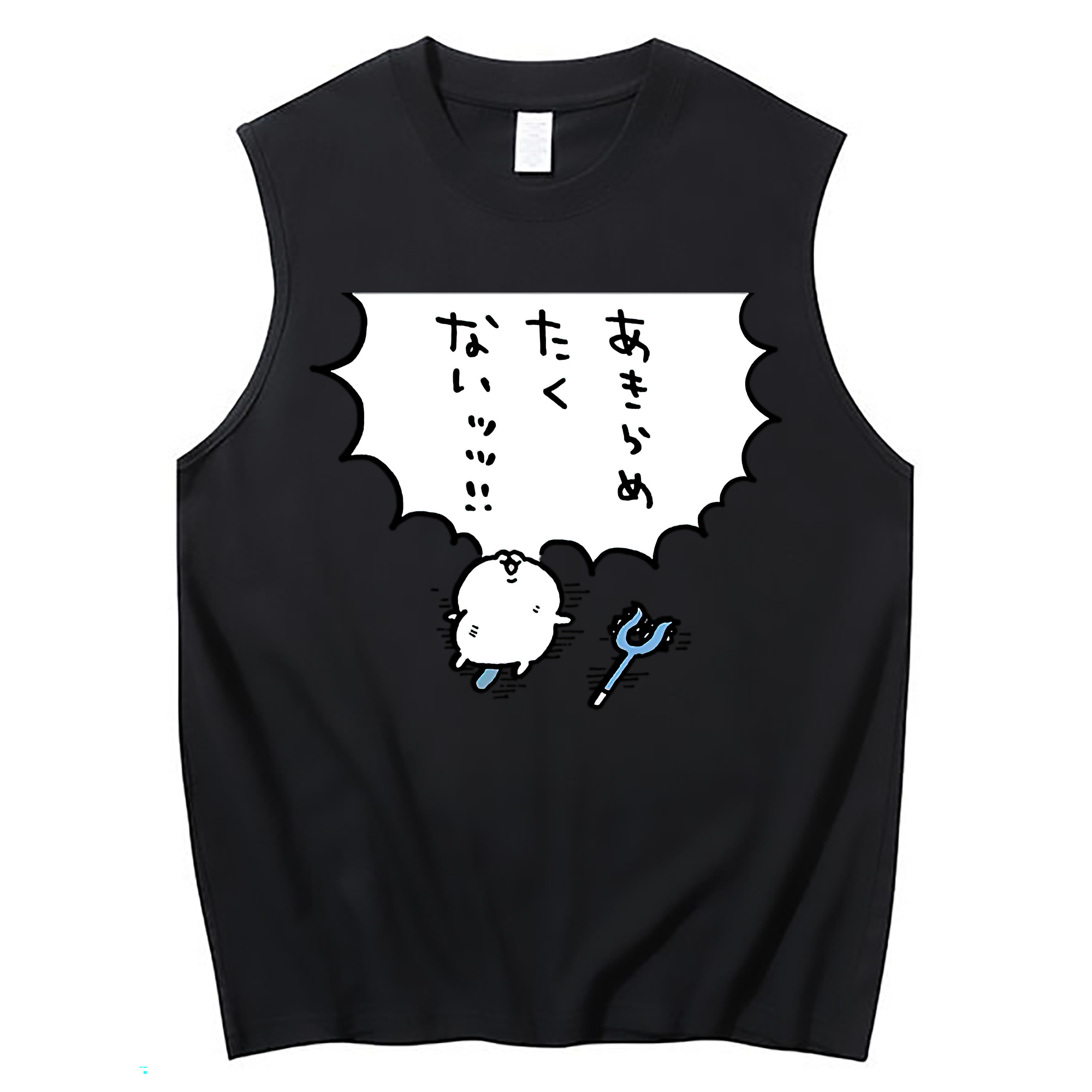 （画像用） ちいかわ ちいかわ Chii-kawa chiikawa コットン100％タンクトップ（フロントプリント）