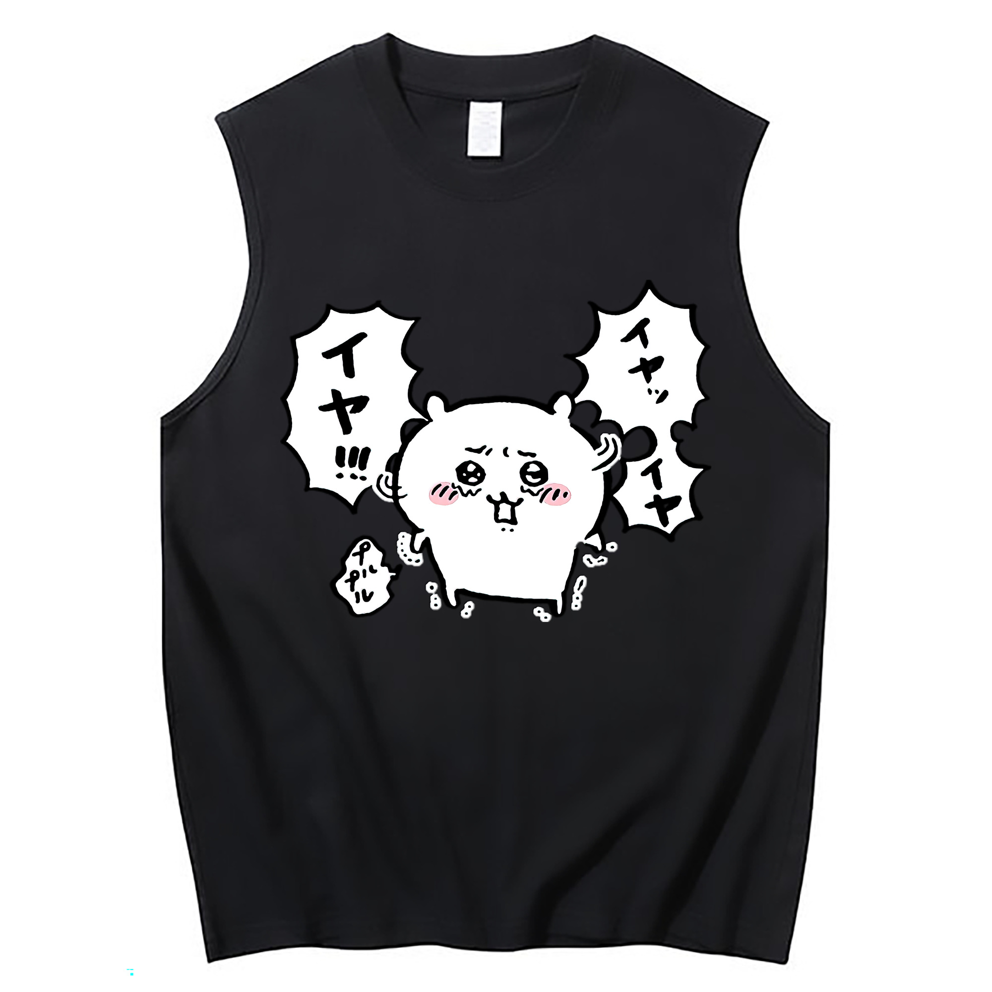 （画像用） ちいかわ ちいかわ Chii-kawa chiikawa コットン100％タンクトップ（フロントプリント）