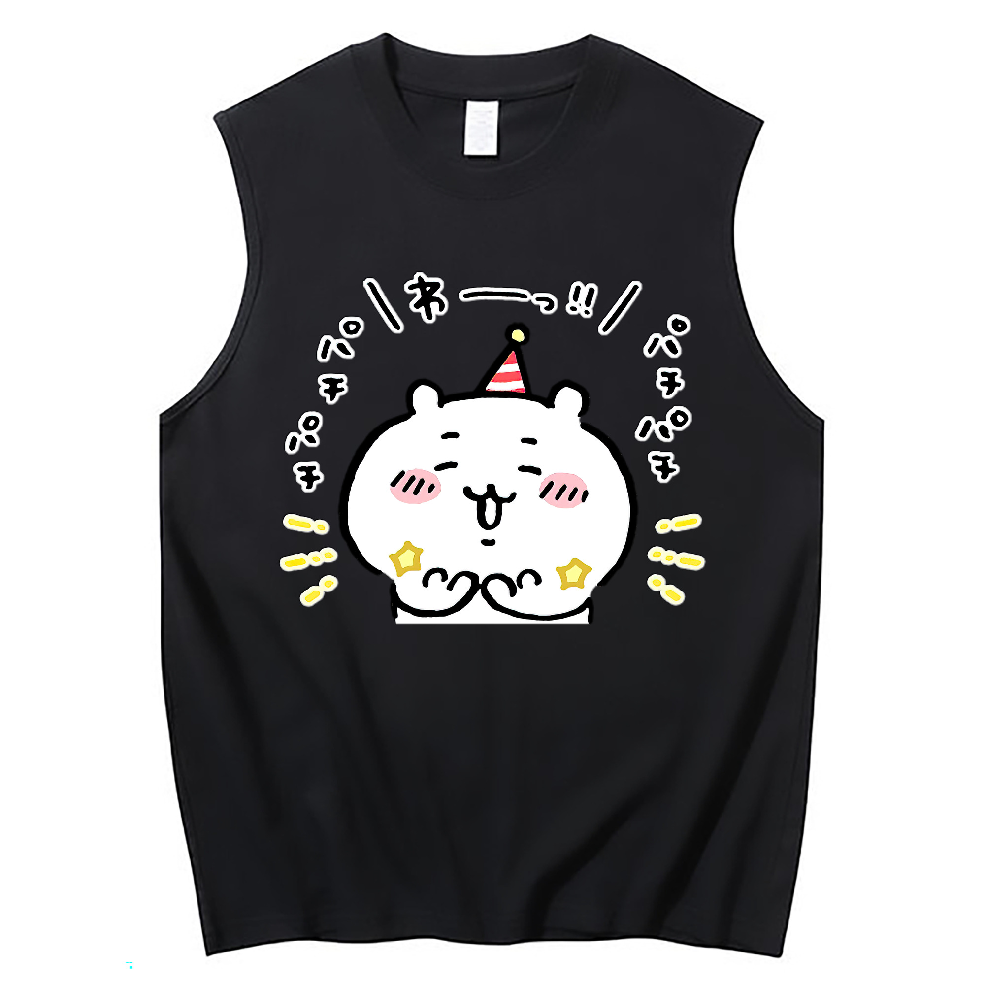 （画像用） ちいかわ ちいかわ Chii-kawa chiikawa コットン100％タンクトップ（フロントプリント）