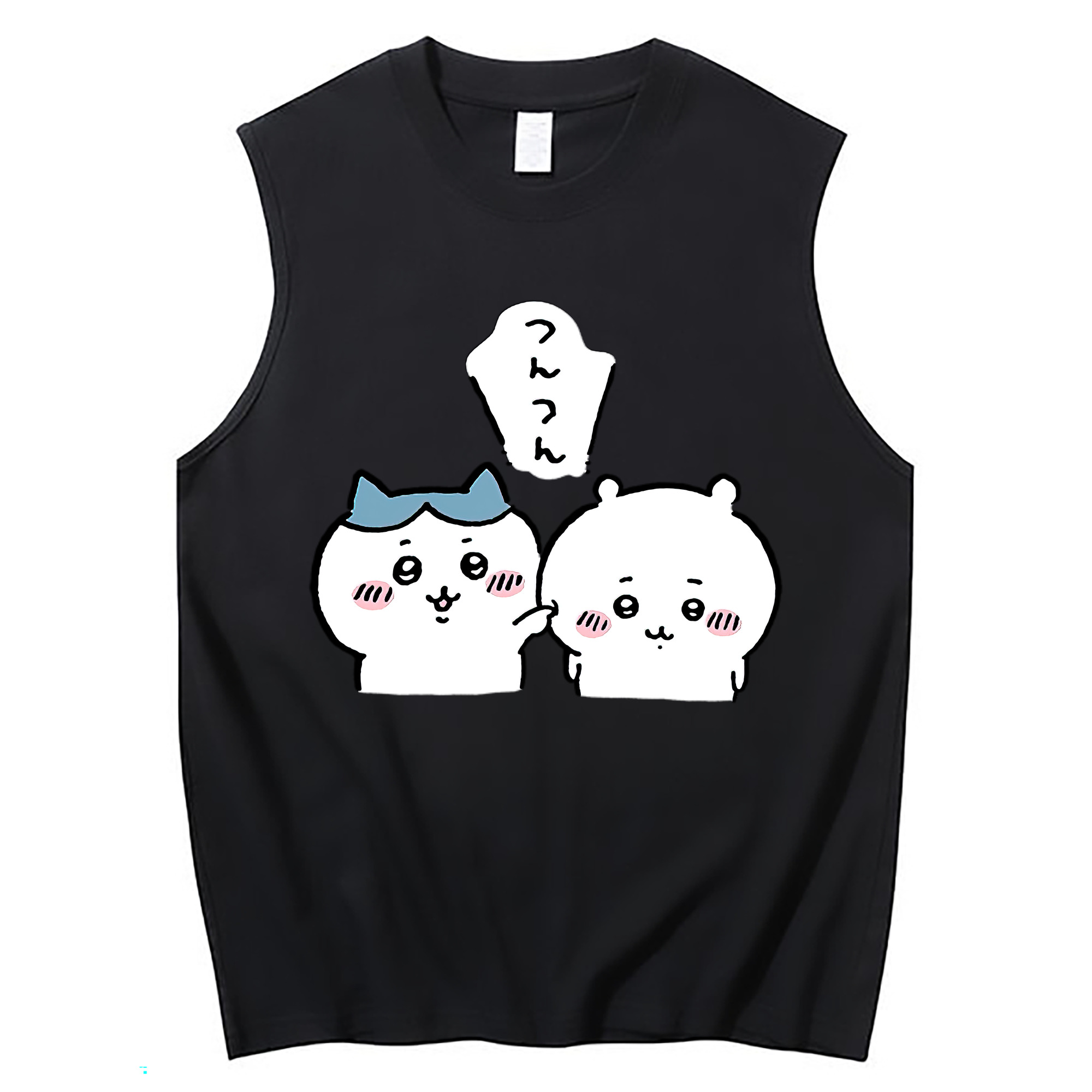 （画像用） ちいかわ ちいかわ Chii-kawa chiikawa コットン100％タンクトップ（フロントプリント）
