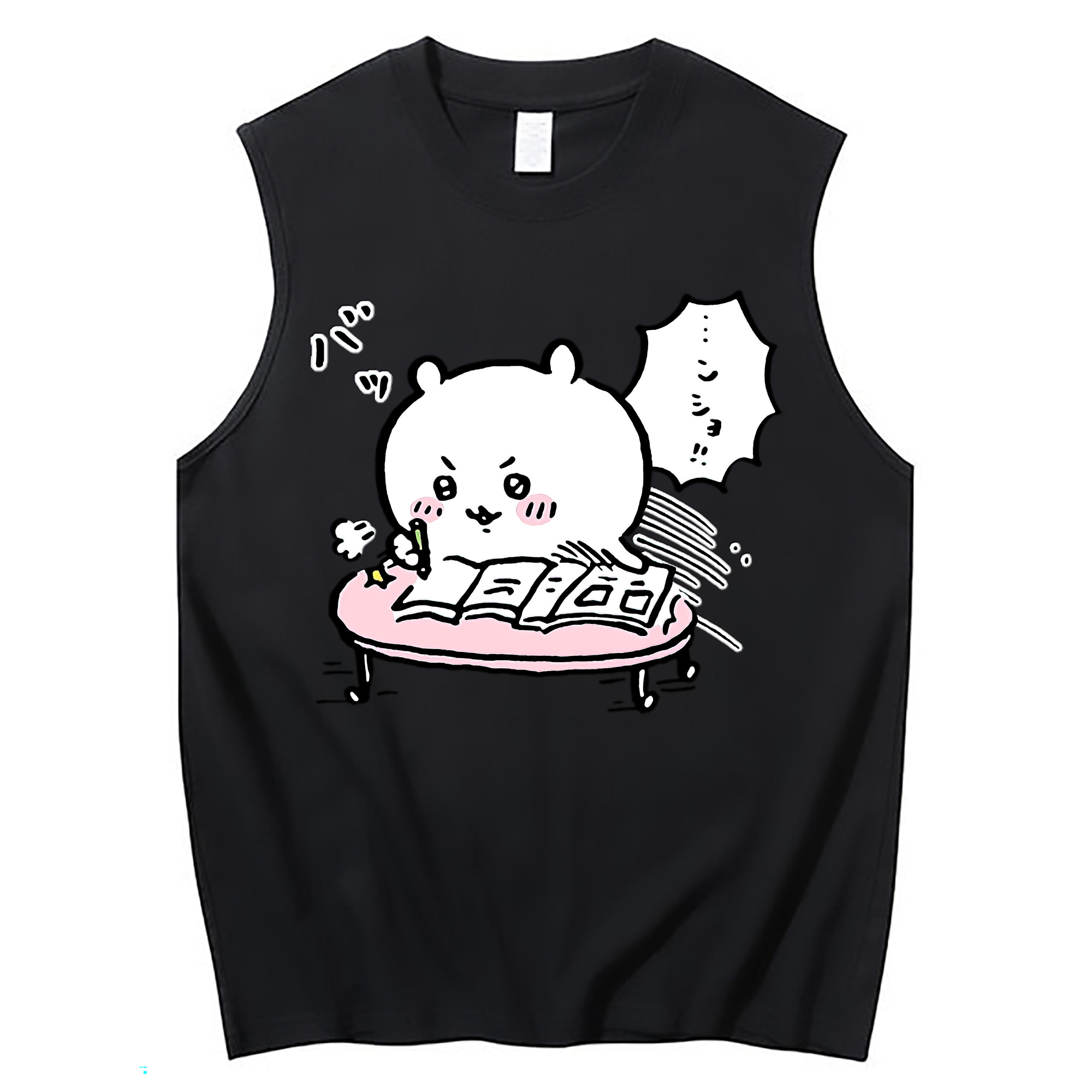 （画像用） ちいかわ ちいかわ Chii-kawa chiikawa コットン100％タンクトップ（フロントプリント）