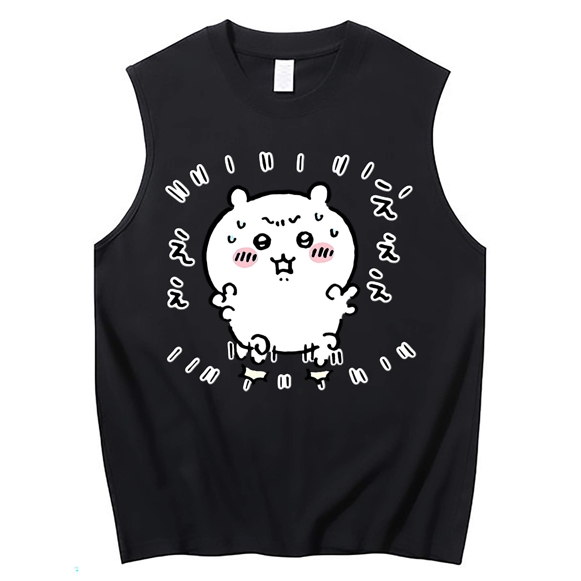 （画像用） ちいかわ ちいかわ Chii-kawa chiikawa コットン100％タンクトップ（フロントプリント）