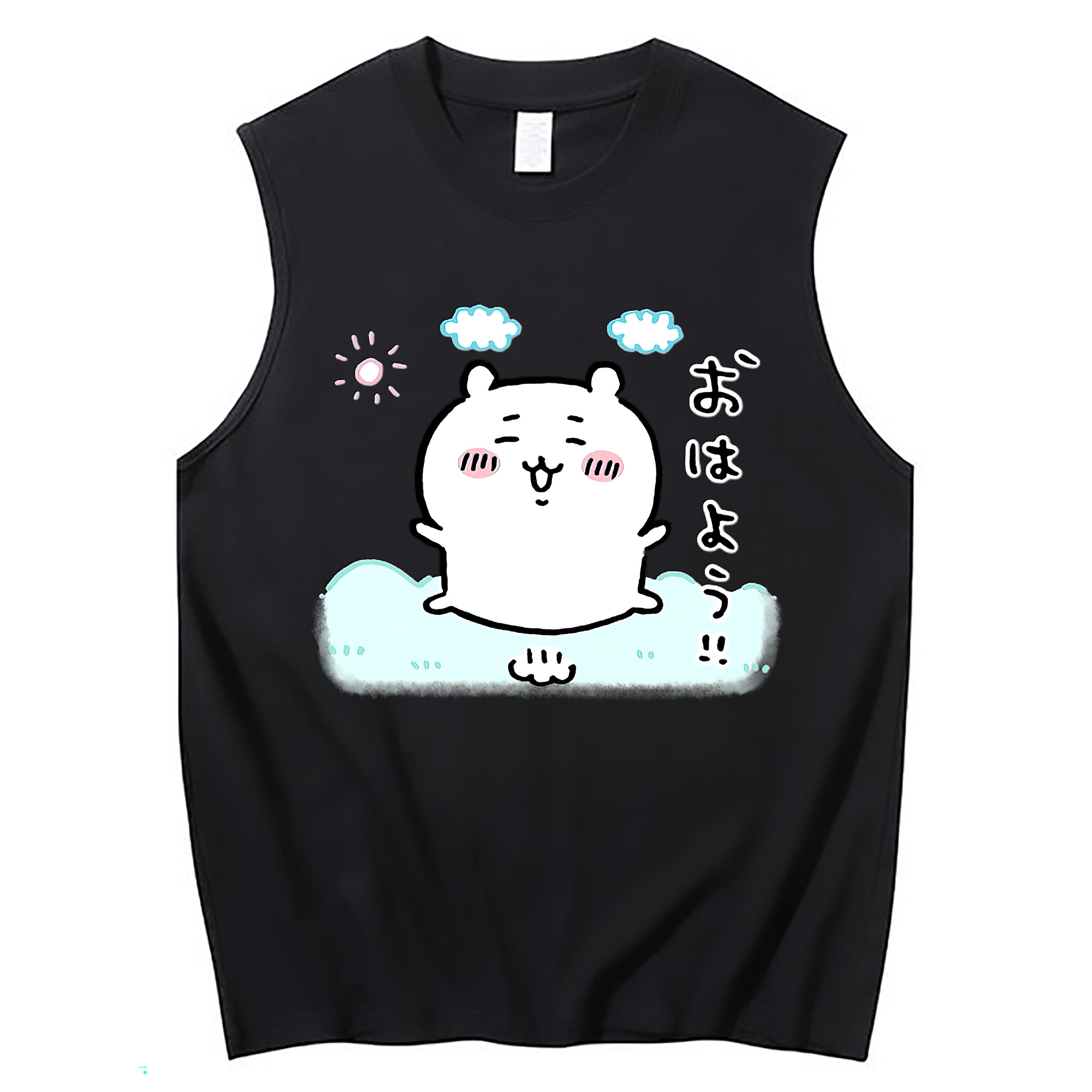 （画像用） ちいかわ ちいかわ Chii-kawa chiikawa コットン100％タンクトップ（フロントプリント）