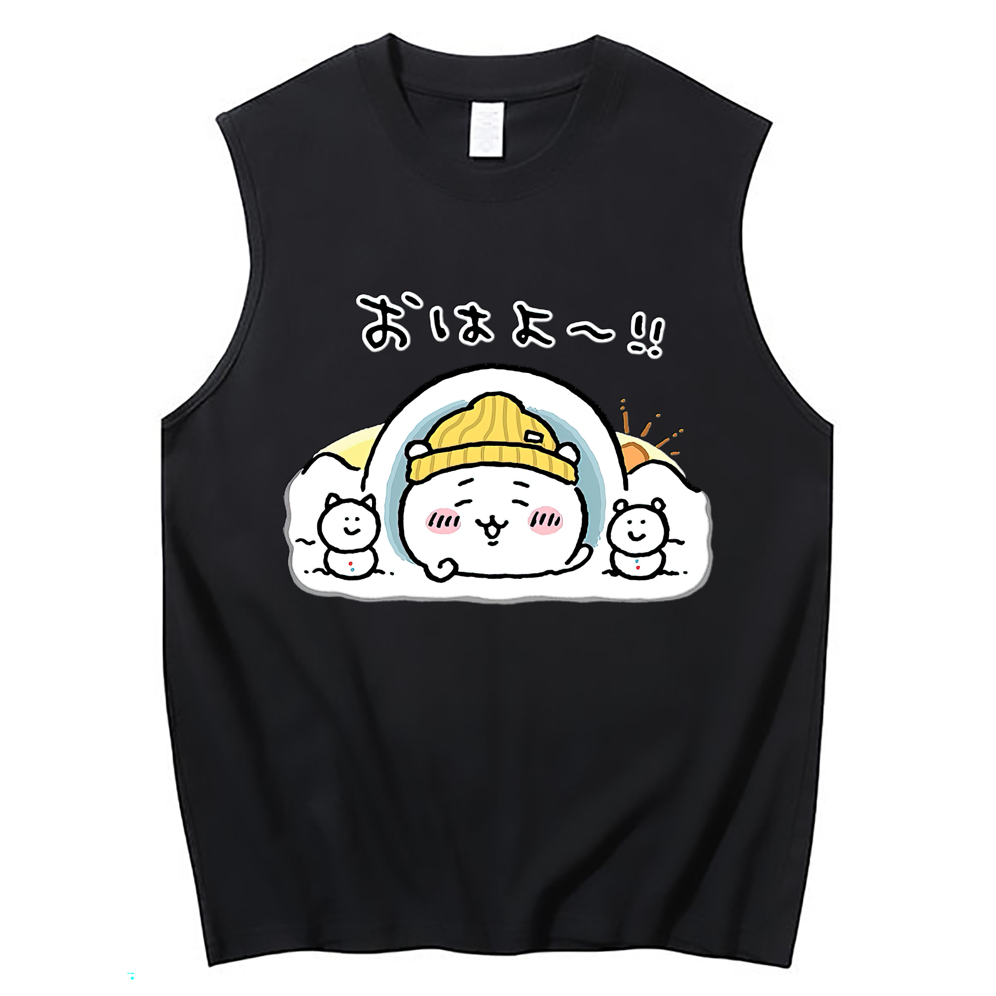 （画像用） ちいかわ ちいかわ Chii-kawa chiikawa コットン100％タンクトップ（フロントプリント）