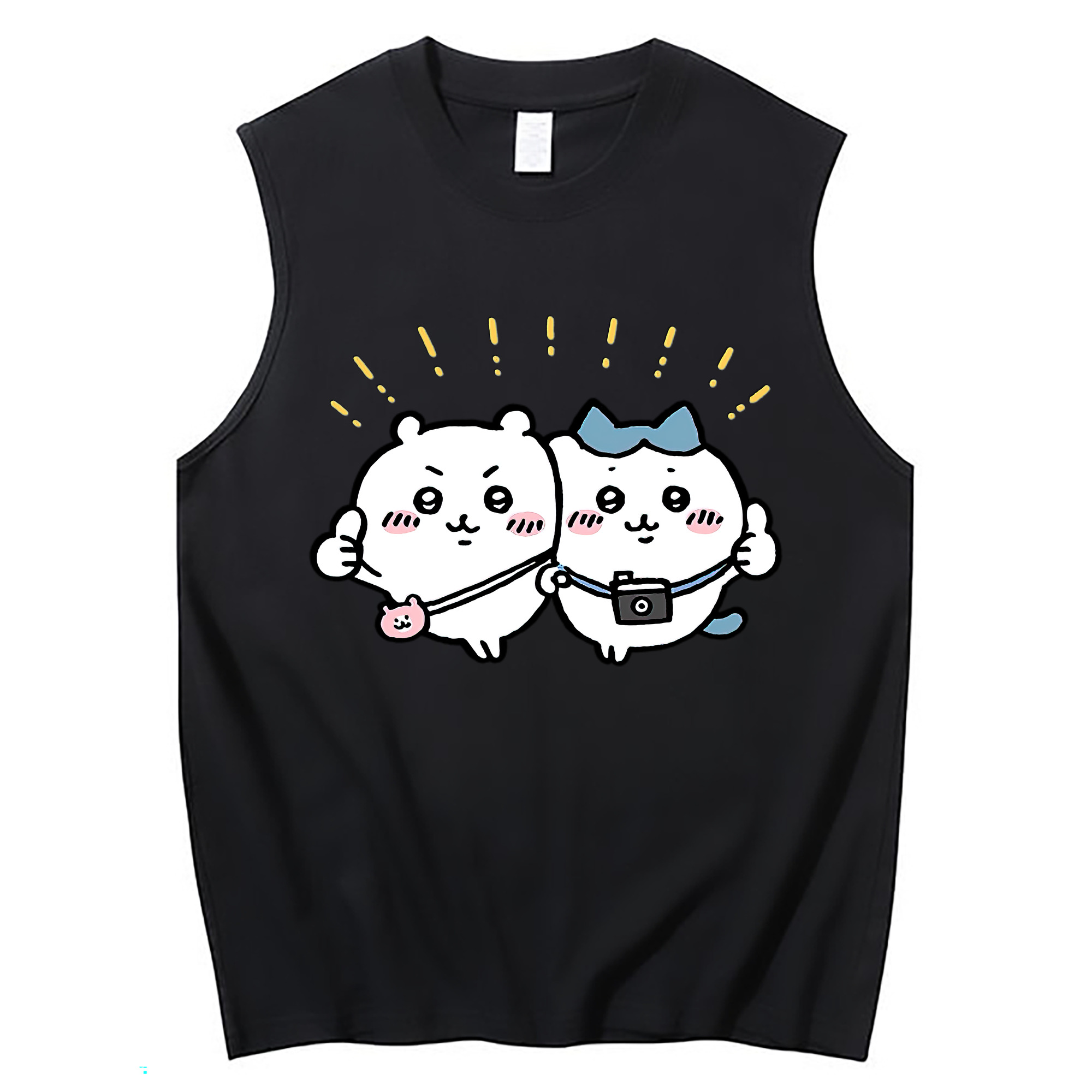 （画像用） ちいかわ ちいかわ Chii-kawa chiikawa コットン100％タンクトップ（フロントプリント）