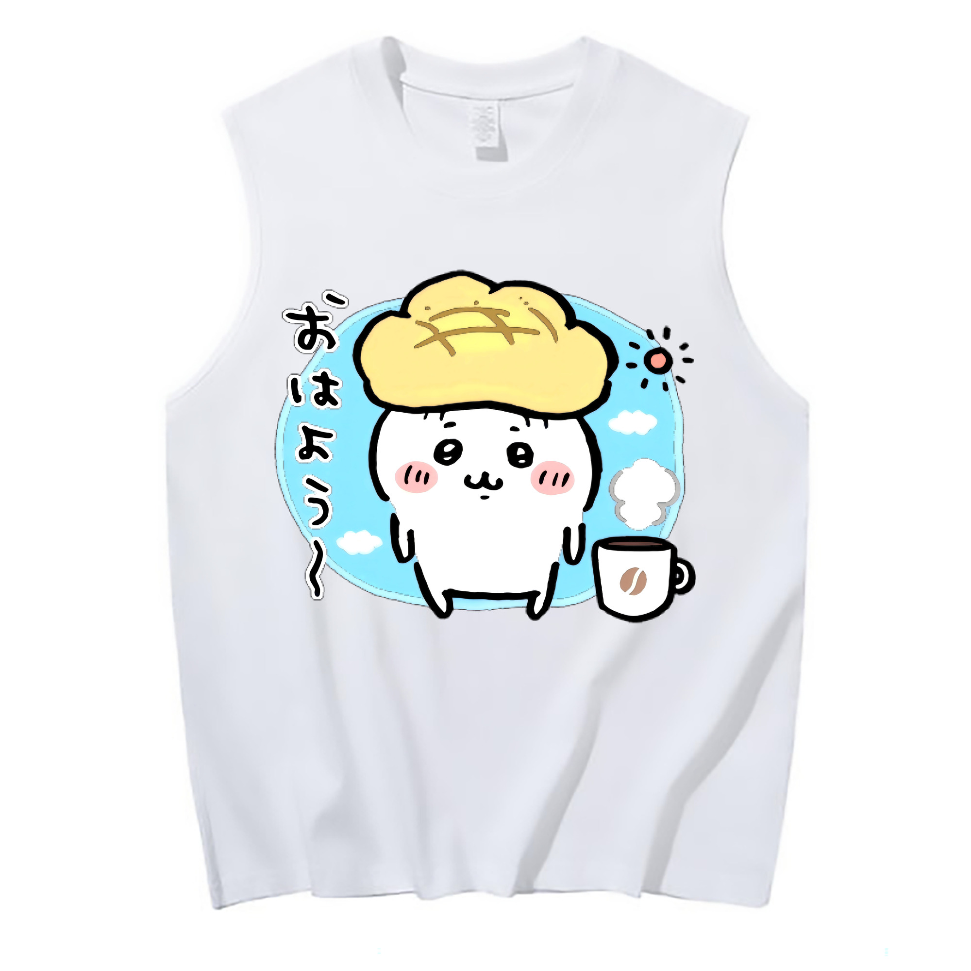 （画像用） ちいかわ ちいかわ Chii-kawa chiikawa コットン100％タンクトップ（フロントプリント）