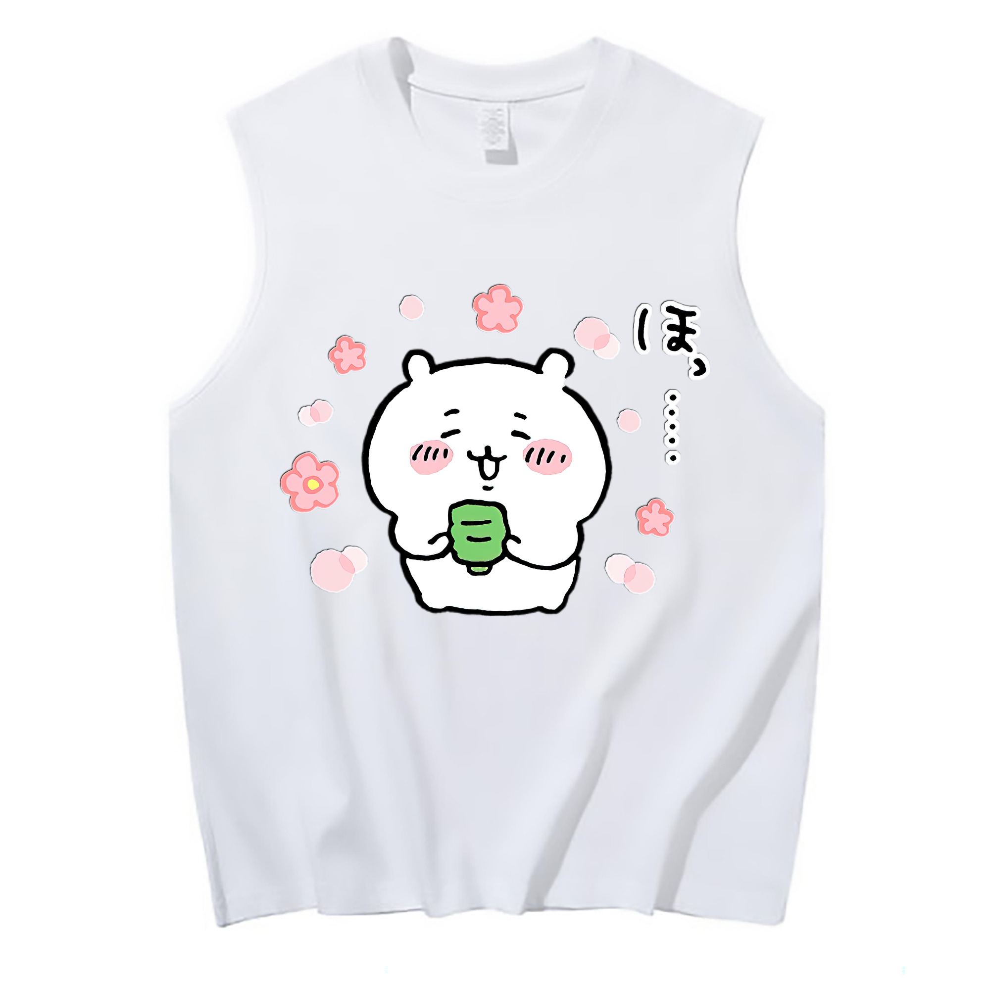 （画像用） ちいかわ ちいかわ Chii-kawa chiikawa コットン100％タンクトップ（フロントプリント）