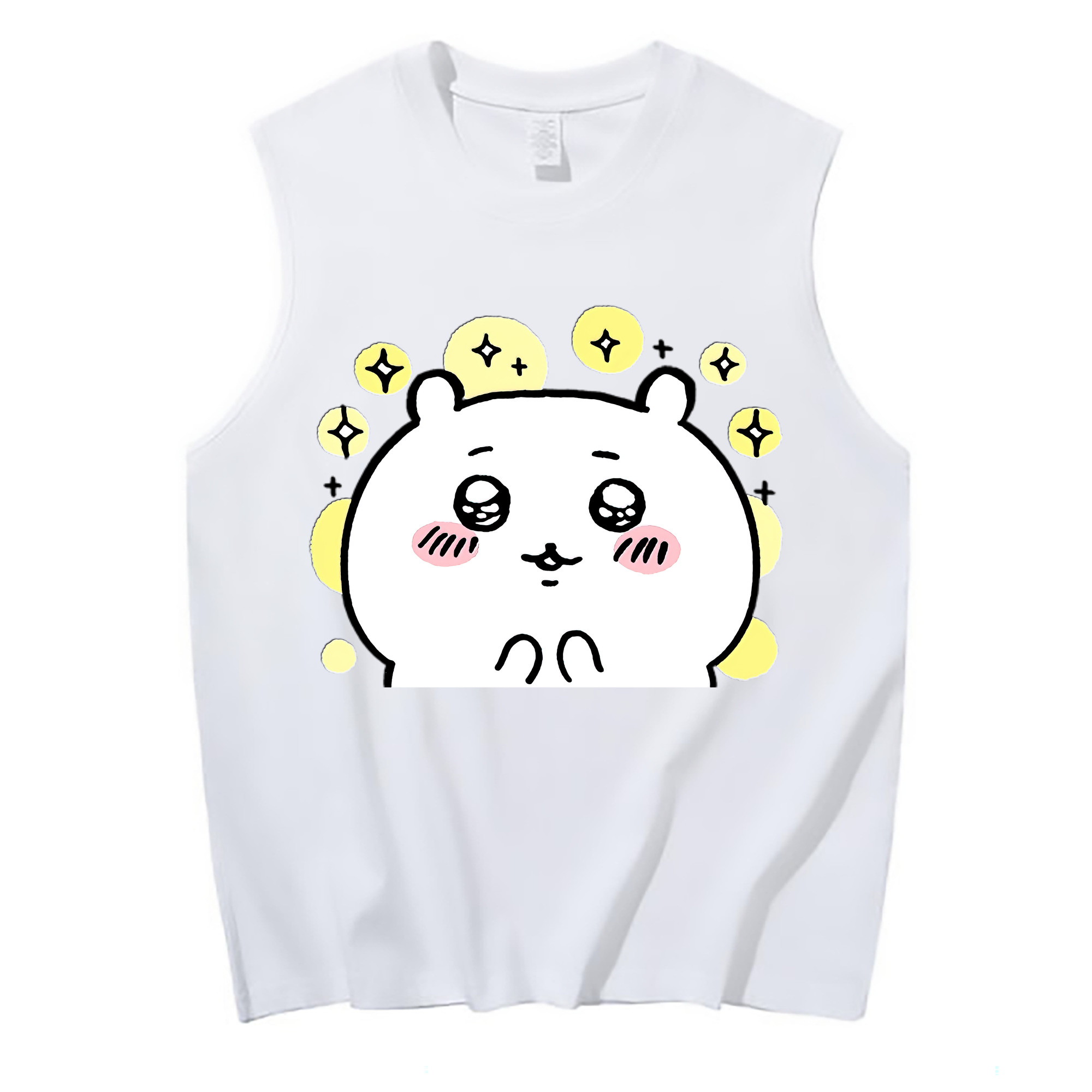 （画像用） ちいかわ ちいかわ Chii-kawa chiikawa コットン100％タンクトップ（フロントプリント）