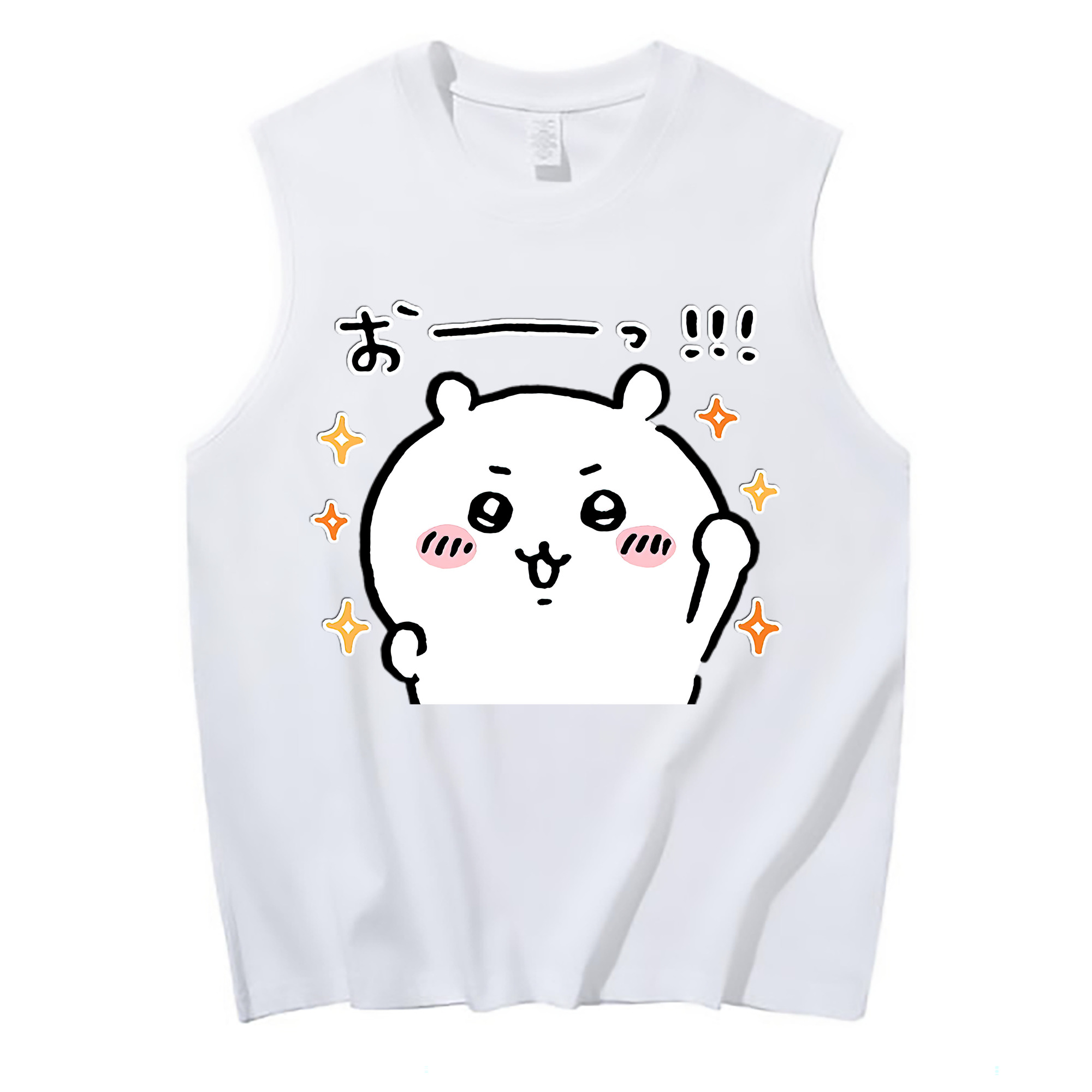 （画像用） ちいかわ ちいかわ Chii-kawa chiikawa コットン100％タンクトップ（フロントプリント）