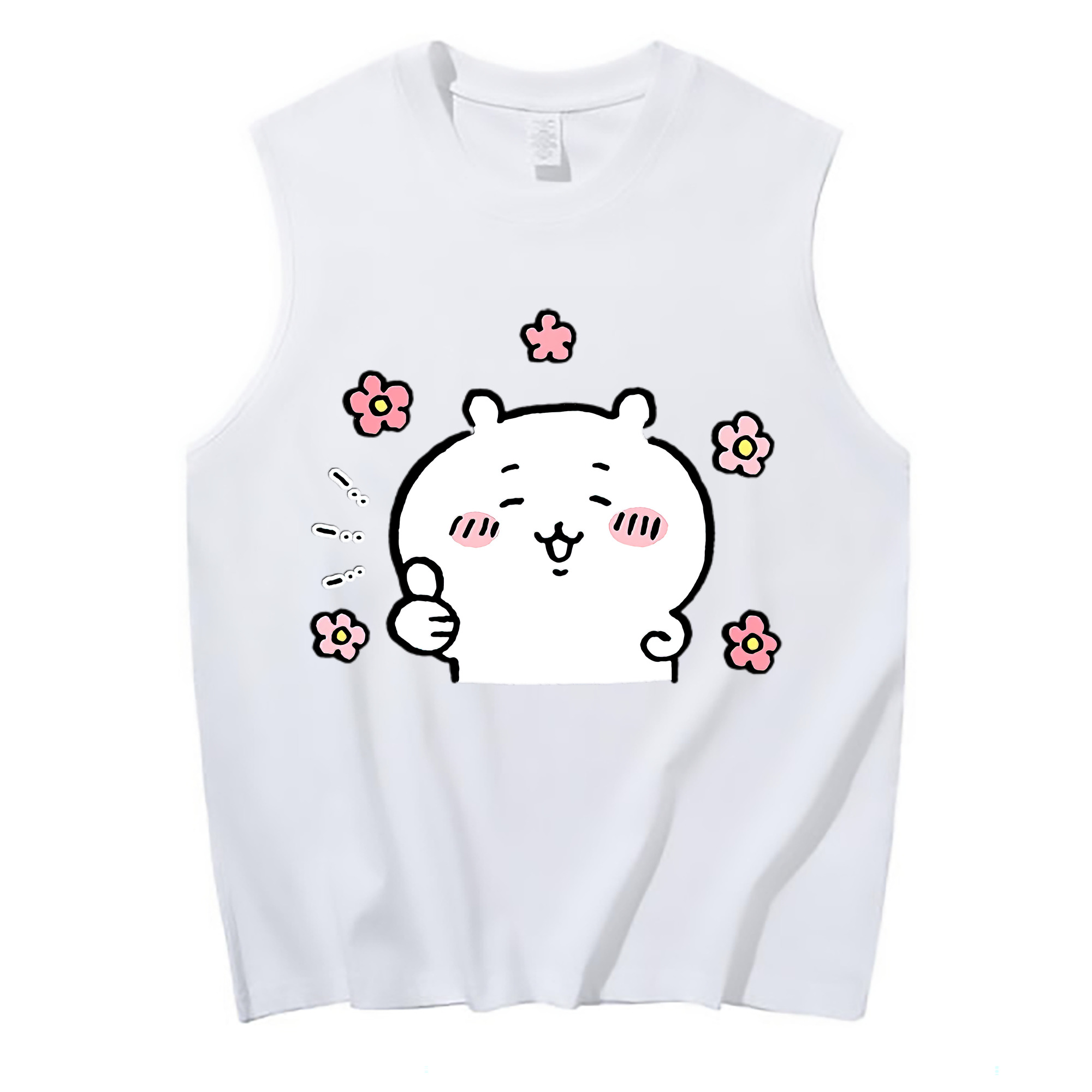 （画像用） ちいかわ ちいかわ Chii-kawa chiikawa コットン100％タンクトップ（フロントプリント）