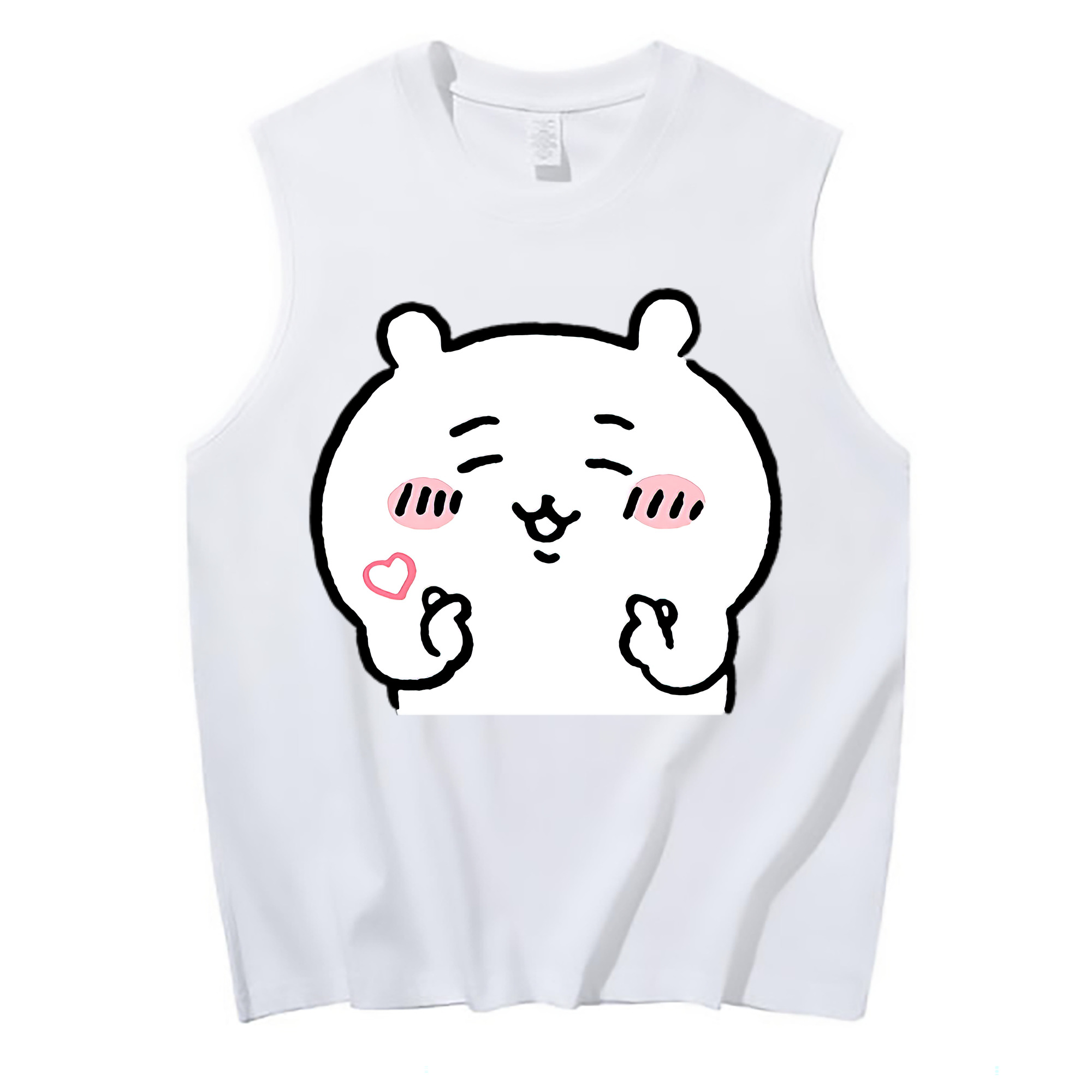 （画像用） ちいかわ ちいかわ Chii-kawa chiikawa コットン100％タンクトップ（フロントプリント）