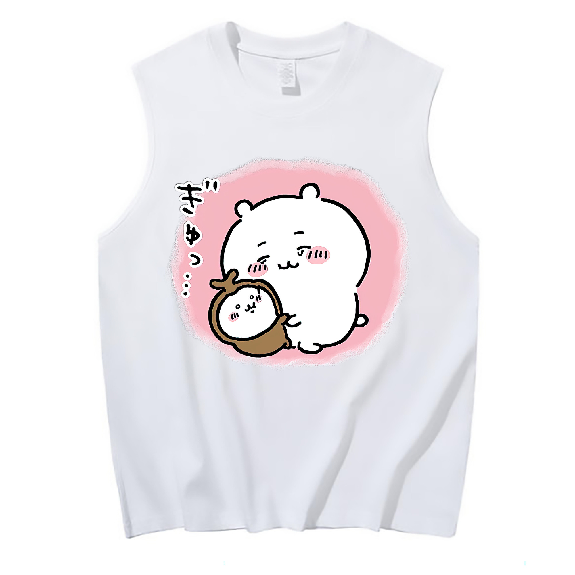 （画像用） ちいかわ ちいかわ Chii-kawa chiikawa コットン100％タンクトップ（フロントプリント）