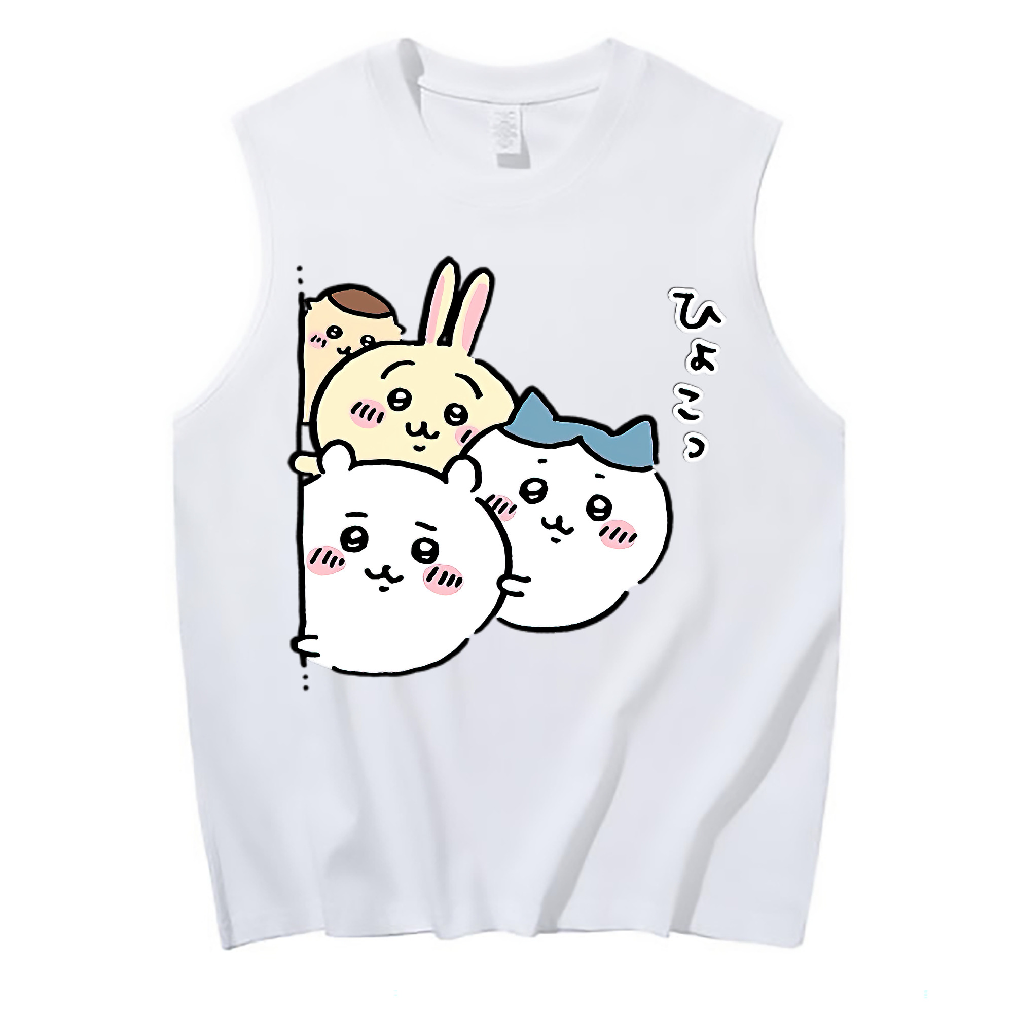 （画像用） ちいかわ ちいかわ Chii-kawa chiikawa コットン100％タンクトップ（フロントプリント）