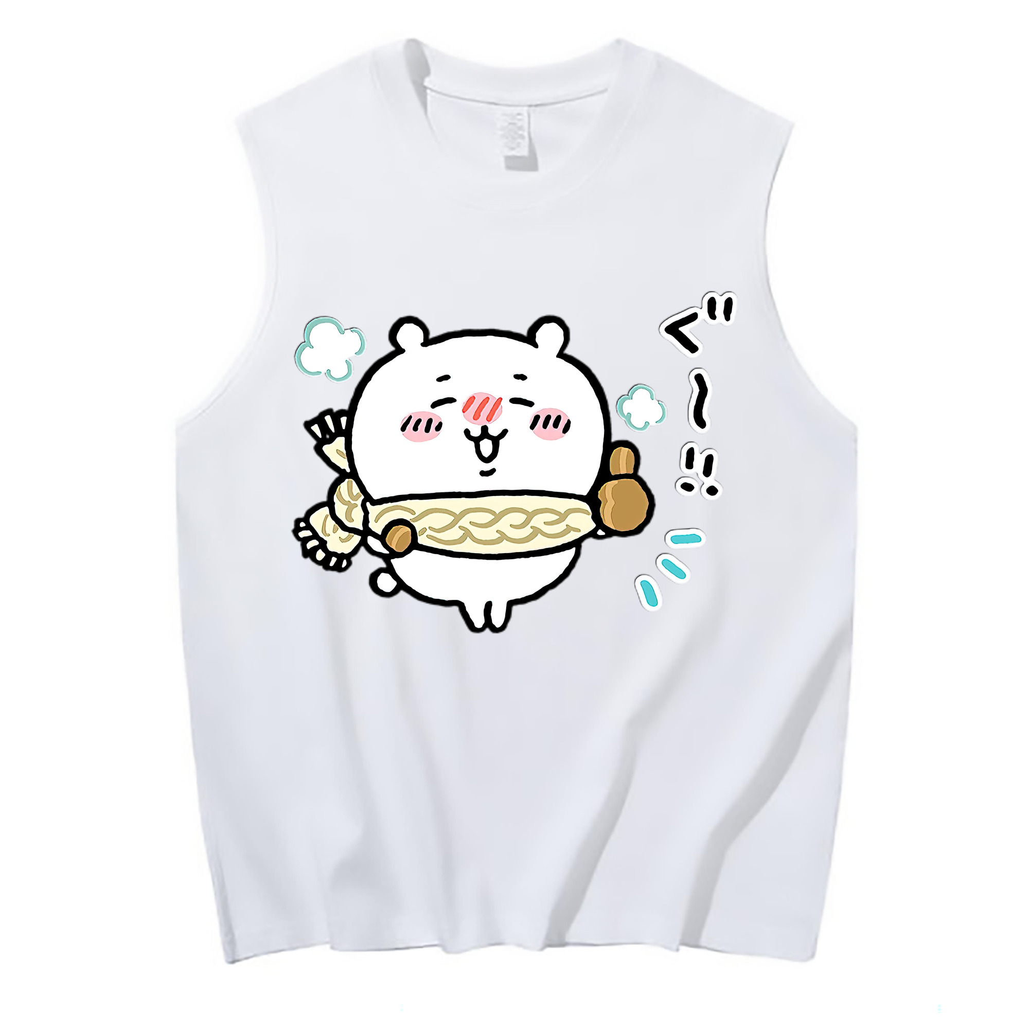 （画像用） ちいかわ ちいかわ Chii-kawa chiikawa コットン100％タンクトップ（フロントプリント）