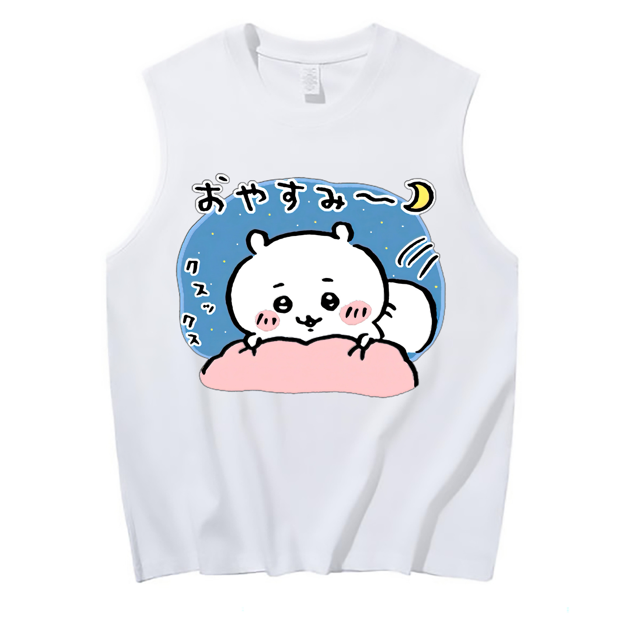 （画像用） ちいかわ ちいかわ Chii-kawa chiikawa コットン100％タンクトップ（フロントプリント）