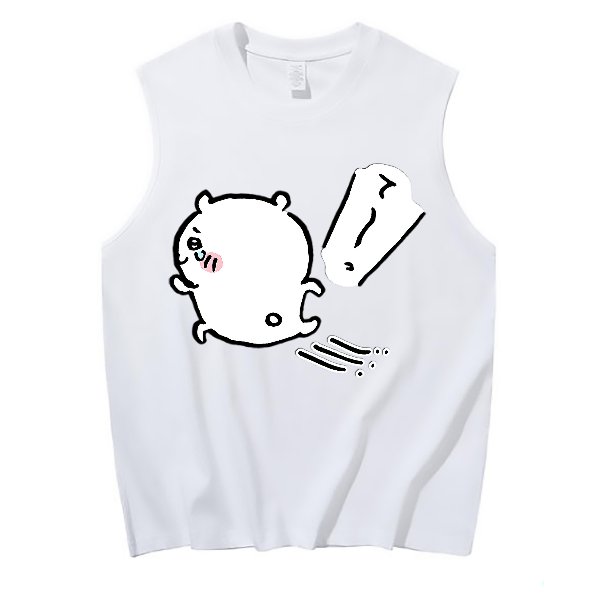 （画像用） ちいかわ ちいかわ Chii-kawa chiikawa コットン100％タンクトップ（フロントプリント）