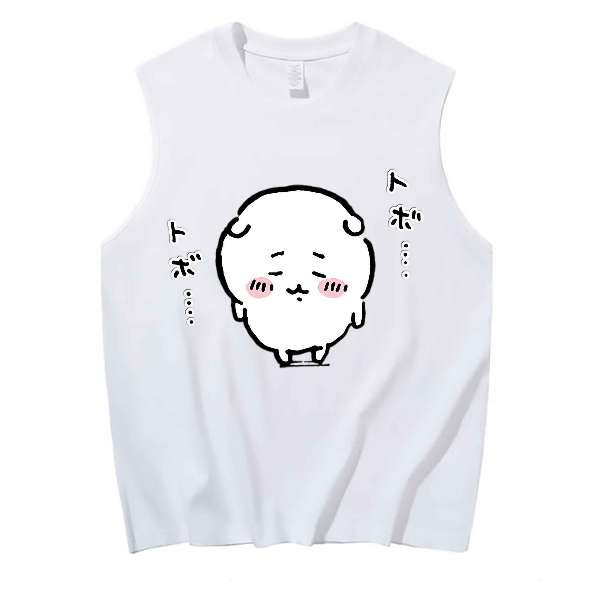 （画像用） ちいかわ ちいかわ Chii-kawa chiikawa コットン100％タンクトップ（フロントプリント）