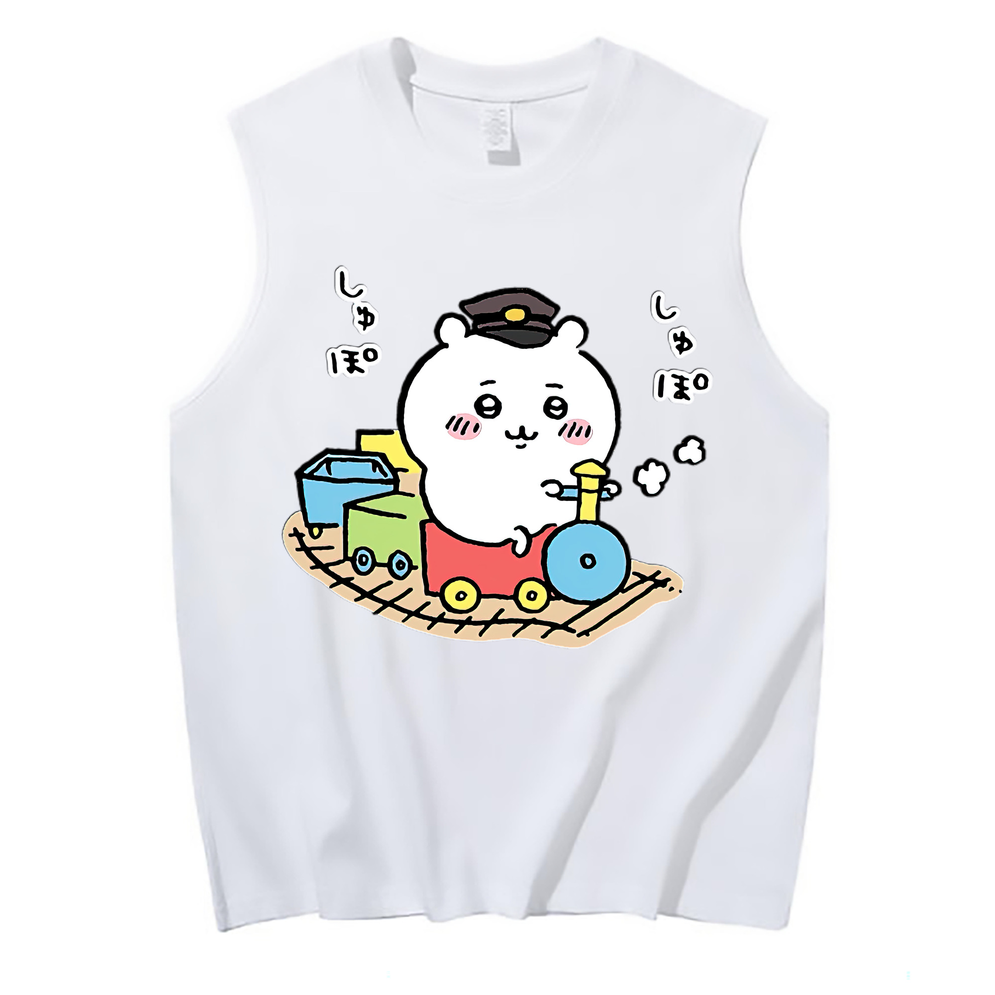 （画像用） ちいかわ ちいかわ Chii-kawa chiikawa コットン100％タンクトップ（フロントプリント）
