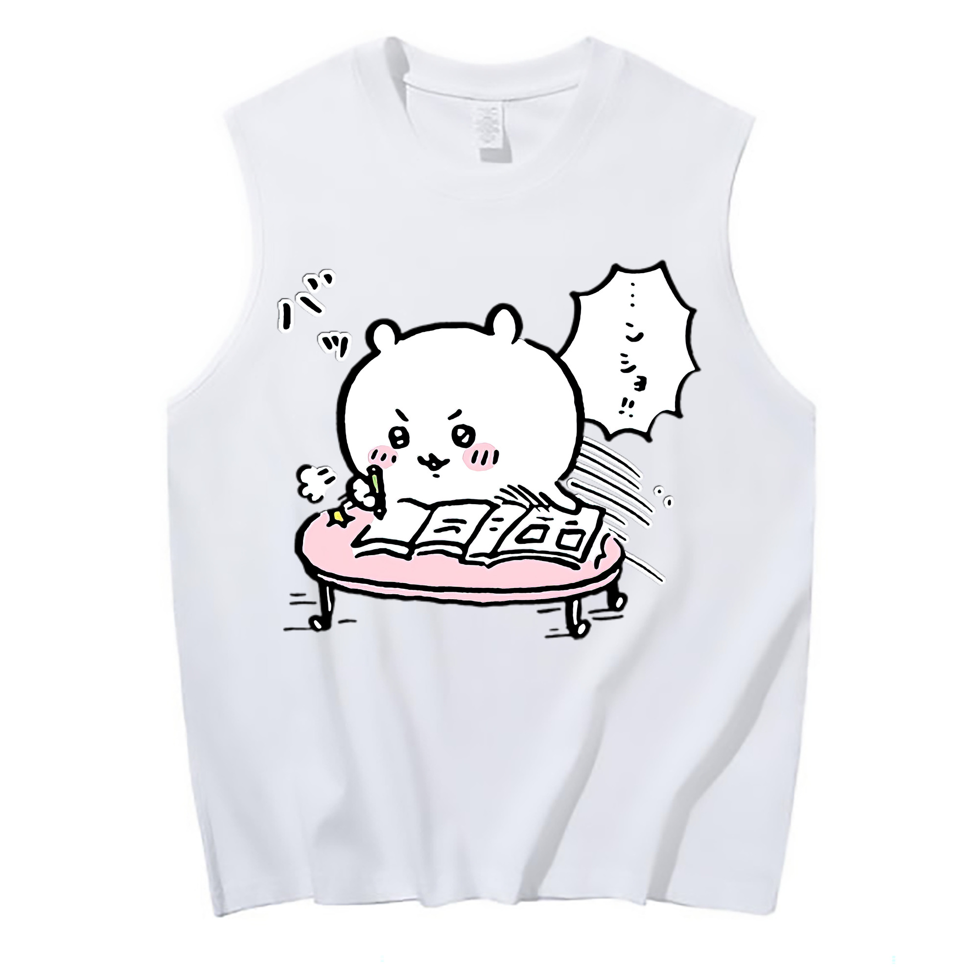 （画像用） ちいかわ ちいかわ Chii-kawa chiikawa コットン100％タンクトップ（フロントプリント）