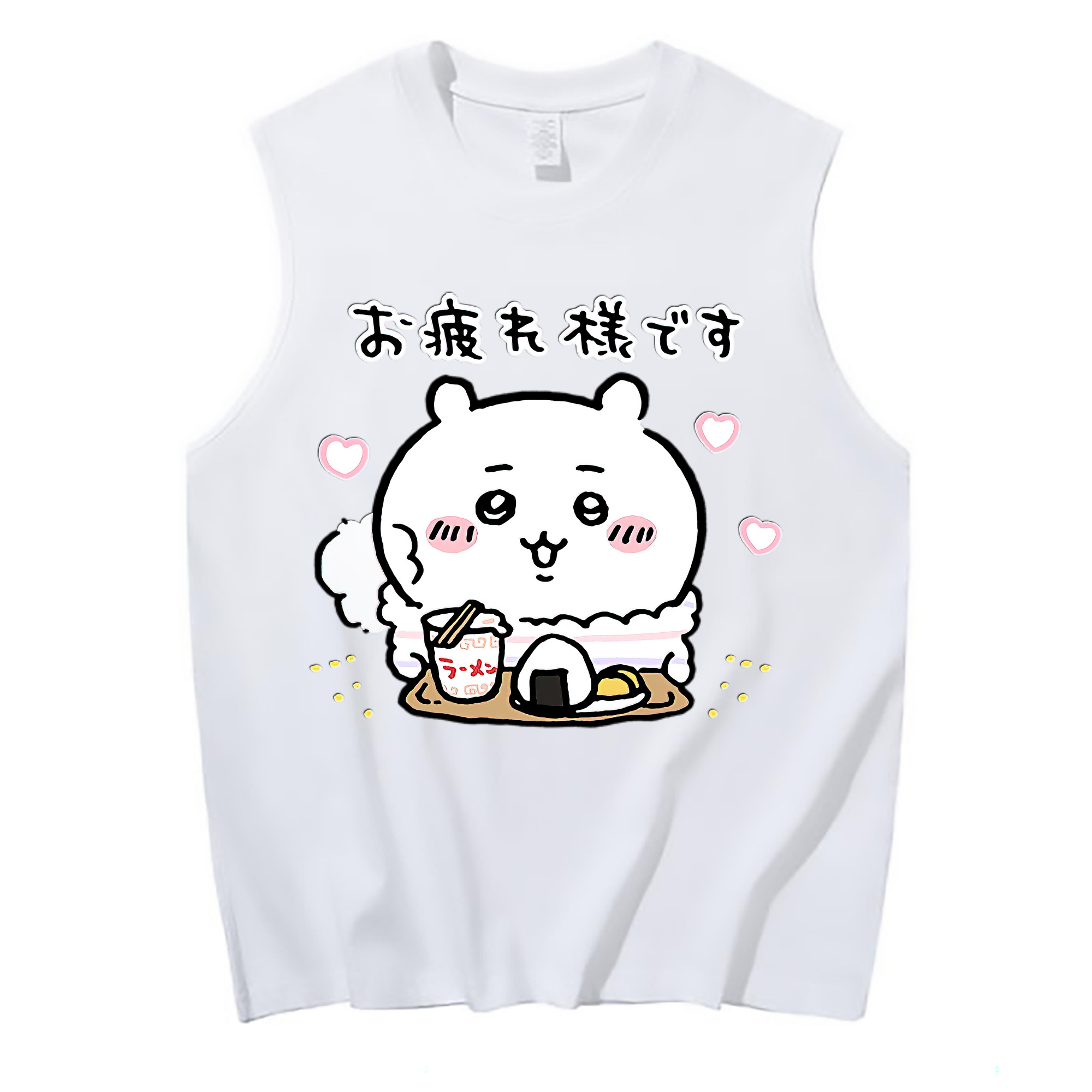 （画像用） ちいかわ ちいかわ Chii-kawa chiikawa コットン100％タンクトップ（フロントプリント）
