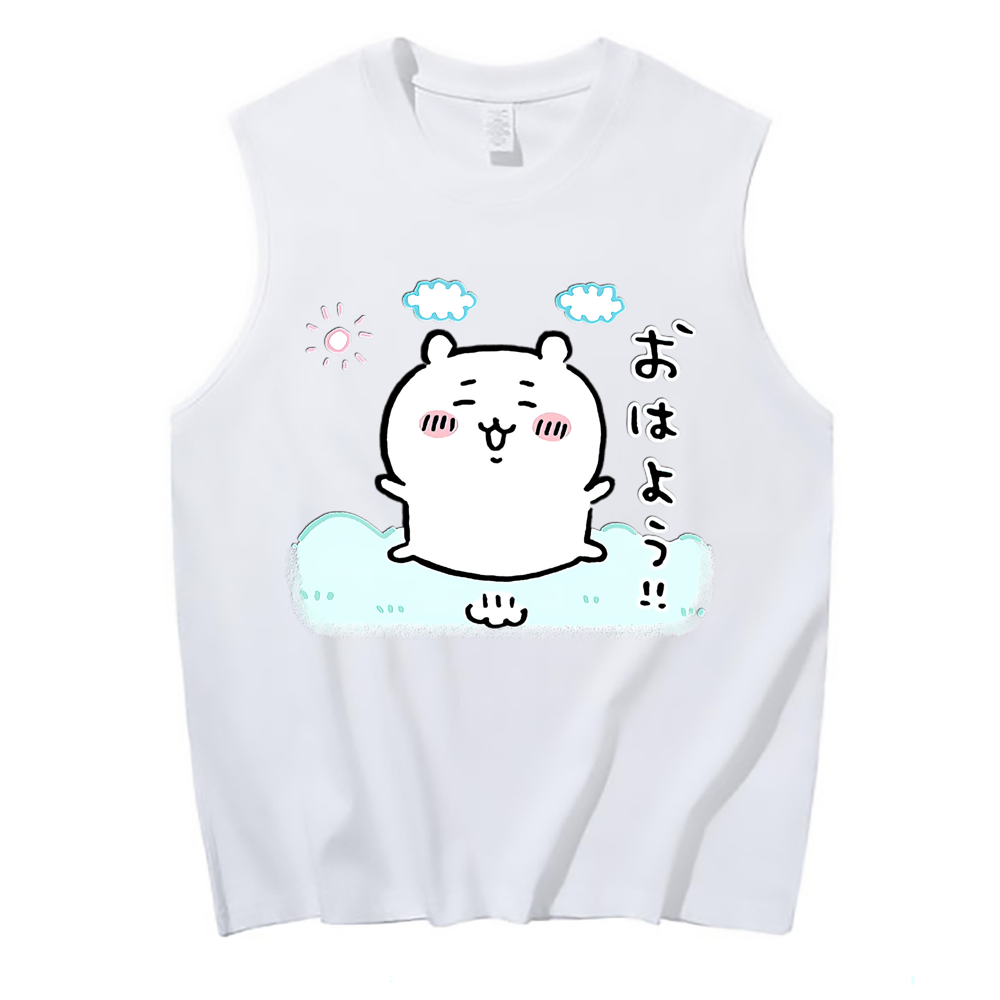 （画像用） ちいかわ ちいかわ Chii-kawa chiikawa コットン100％タンクトップ（フロントプリント）