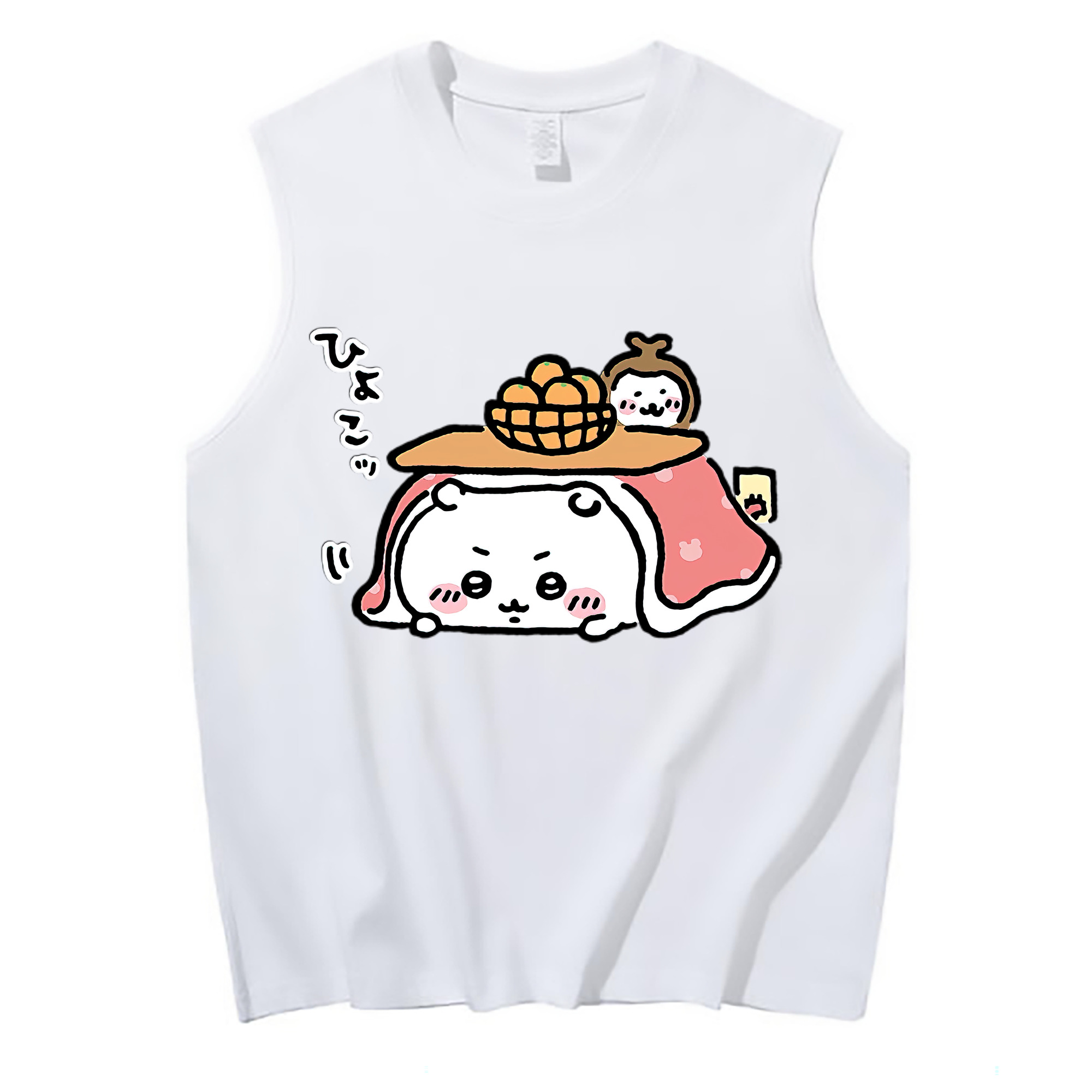 （画像用） ちいかわ ちいかわ Chii-kawa chiikawa コットン100％タンクトップ（フロントプリント）
