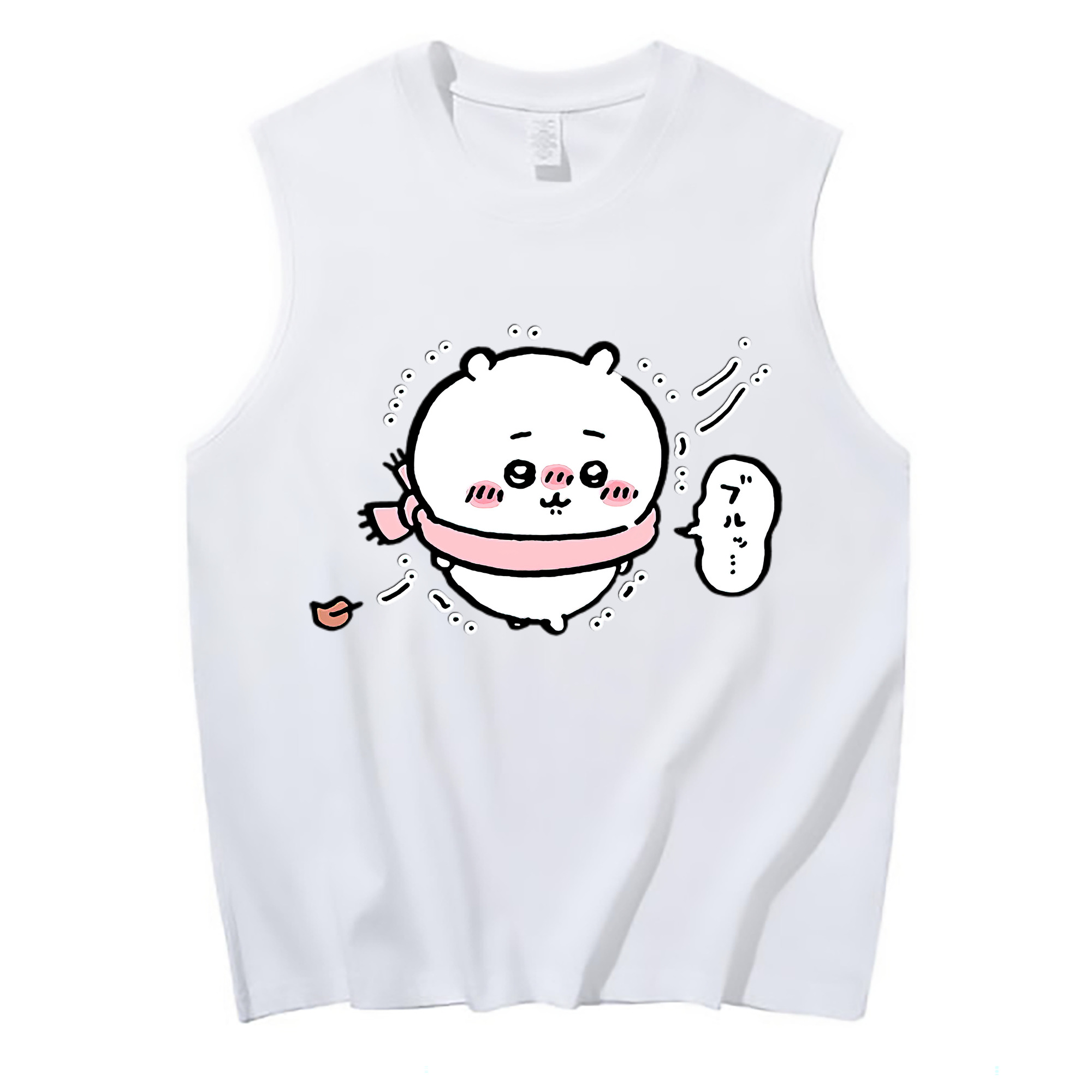 （画像用） ちいかわ ちいかわ Chii-kawa chiikawa コットン100％タンクトップ（フロントプリント）