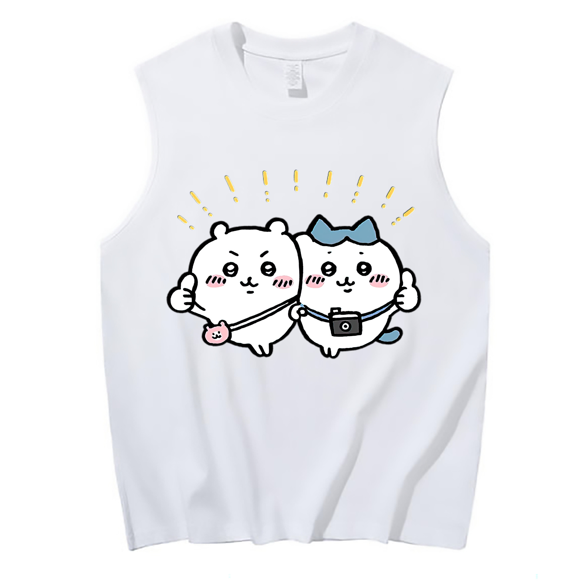 （画像用） ちいかわ ちいかわ Chii-kawa chiikawa コットン100％タンクトップ（フロントプリント）