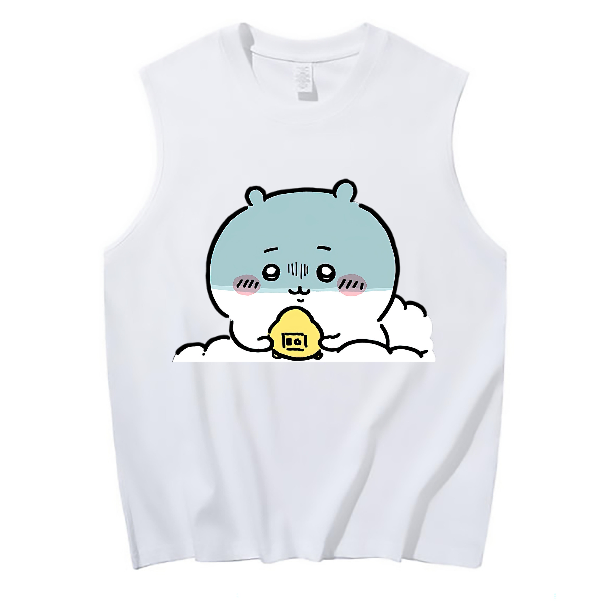 （画像用） ちいかわ ちいかわ Chii-kawa chiikawa コットン100％タンクトップ（フロントプリント）