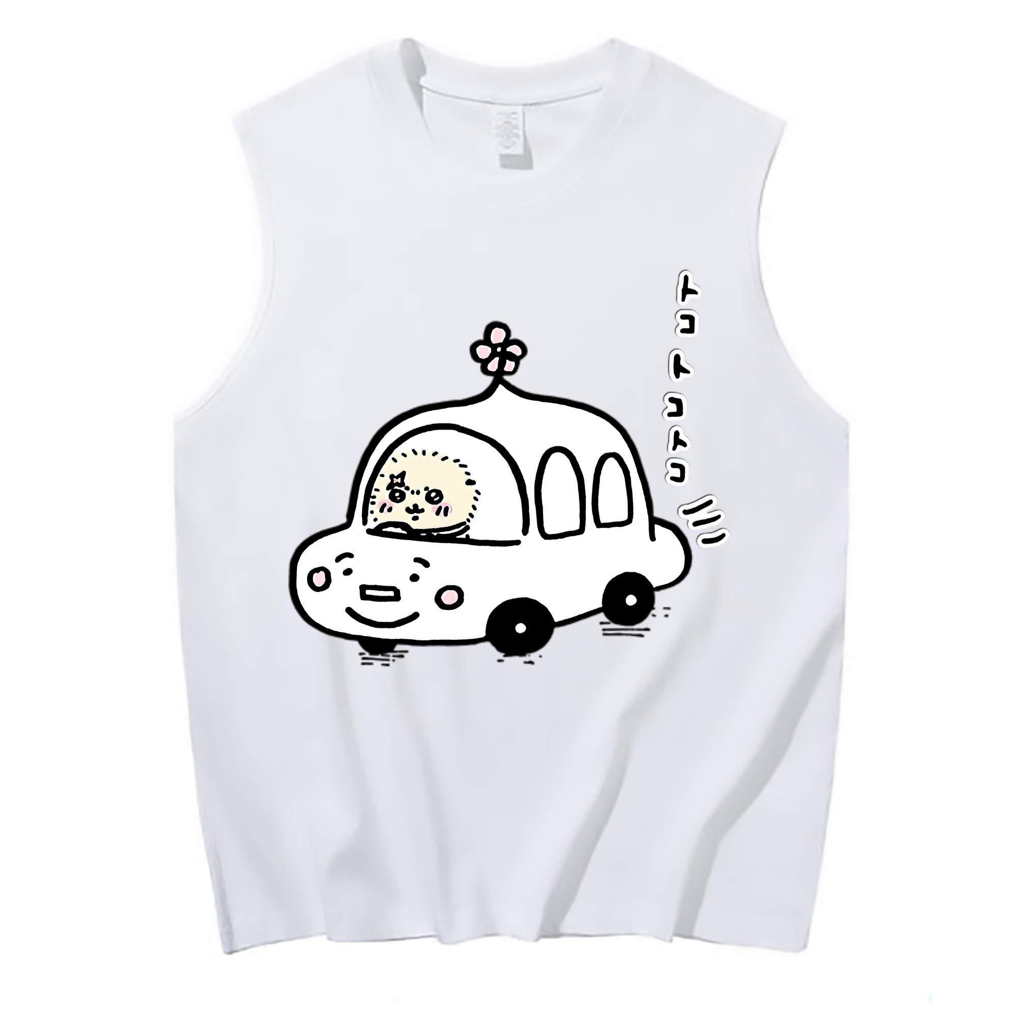 （画像用） ちいかわ ラッコ Chii-kawa Sea otter コットン100％タンクトップ（フロントプリント）
