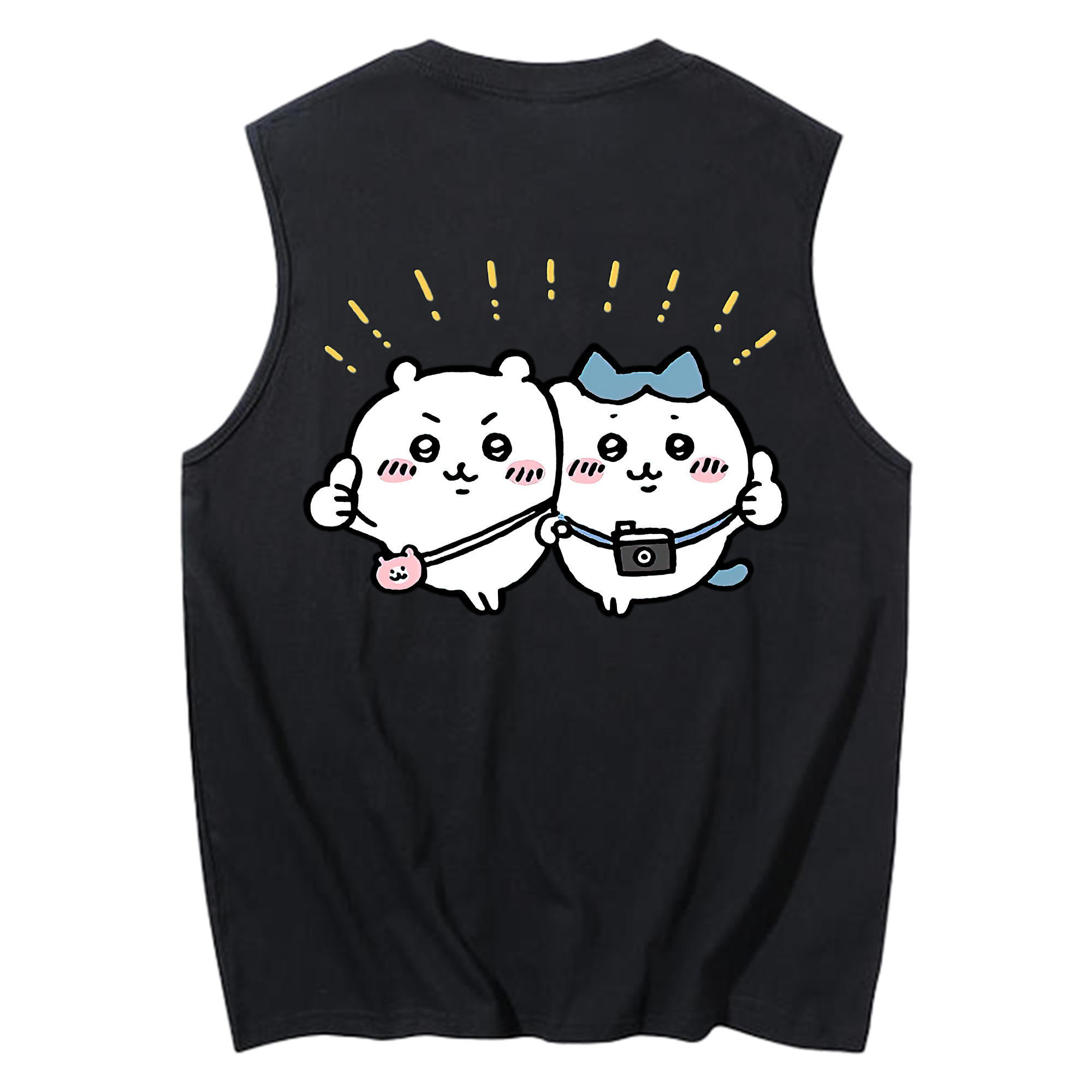 （画像用） ちいかわ ちいかわ Chii-kawa chiikawa コットン100％タンクトップ（背面プリント）