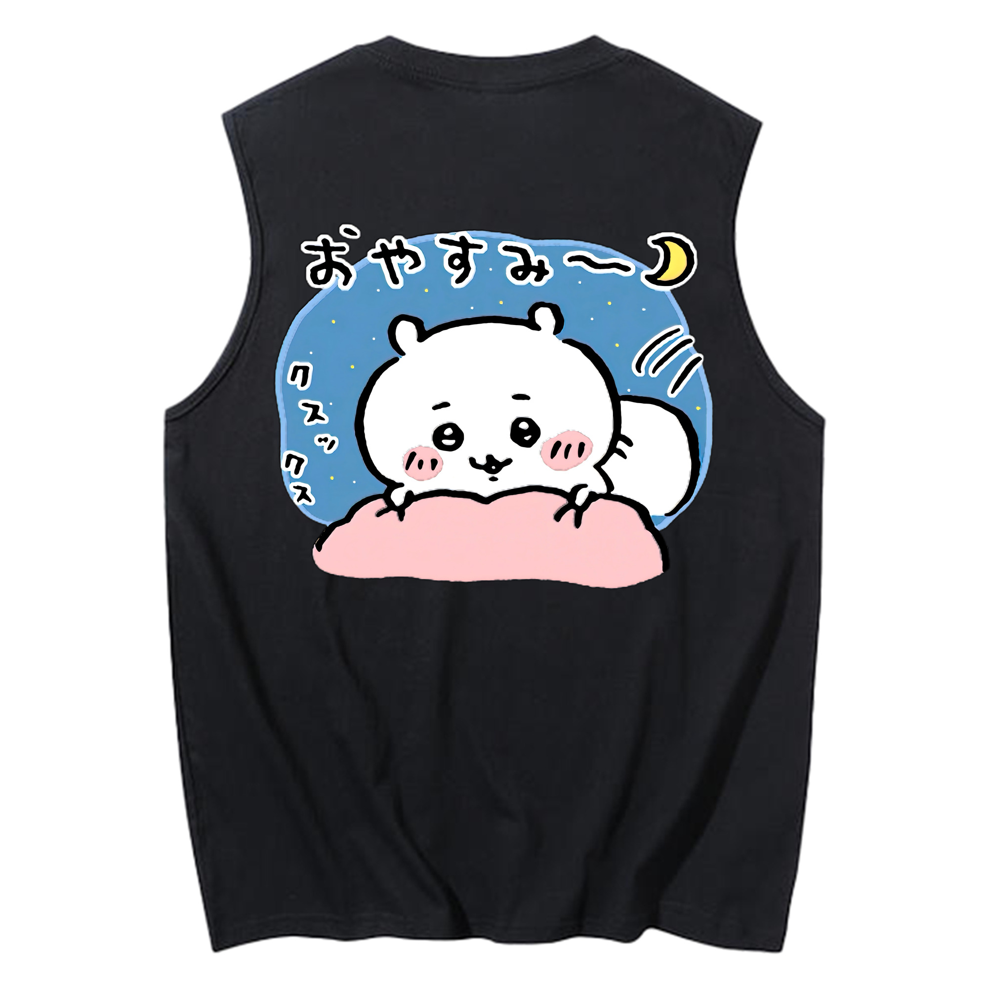 （画像用） ちいかわ ちいかわ Chii-kawa chiikawa コットン100％タンクトップ（背面プリント）