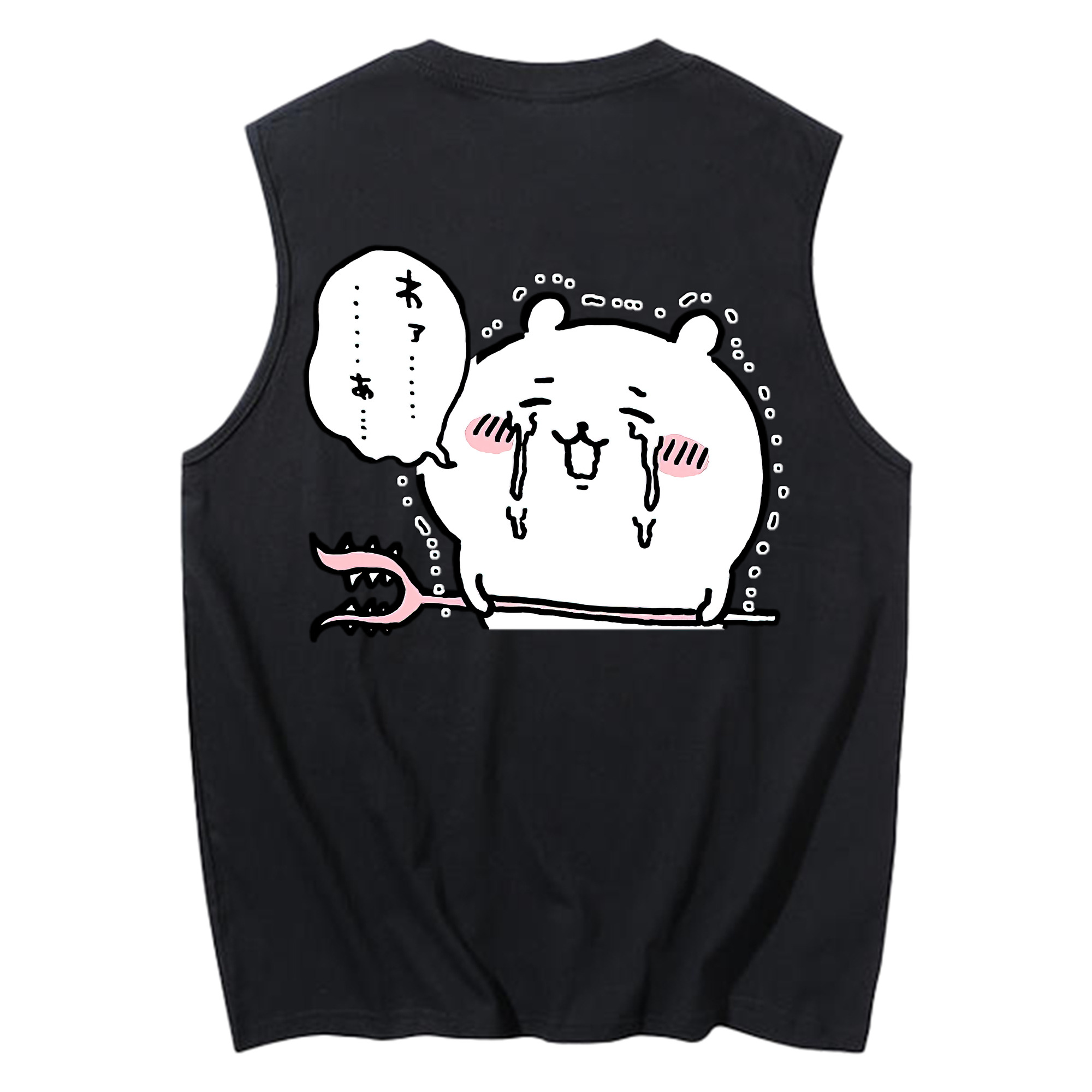 （画像用） ちいかわ ちいかわ Chii-kawa chiikawa コットン100％タンクトップ（背面プリント）