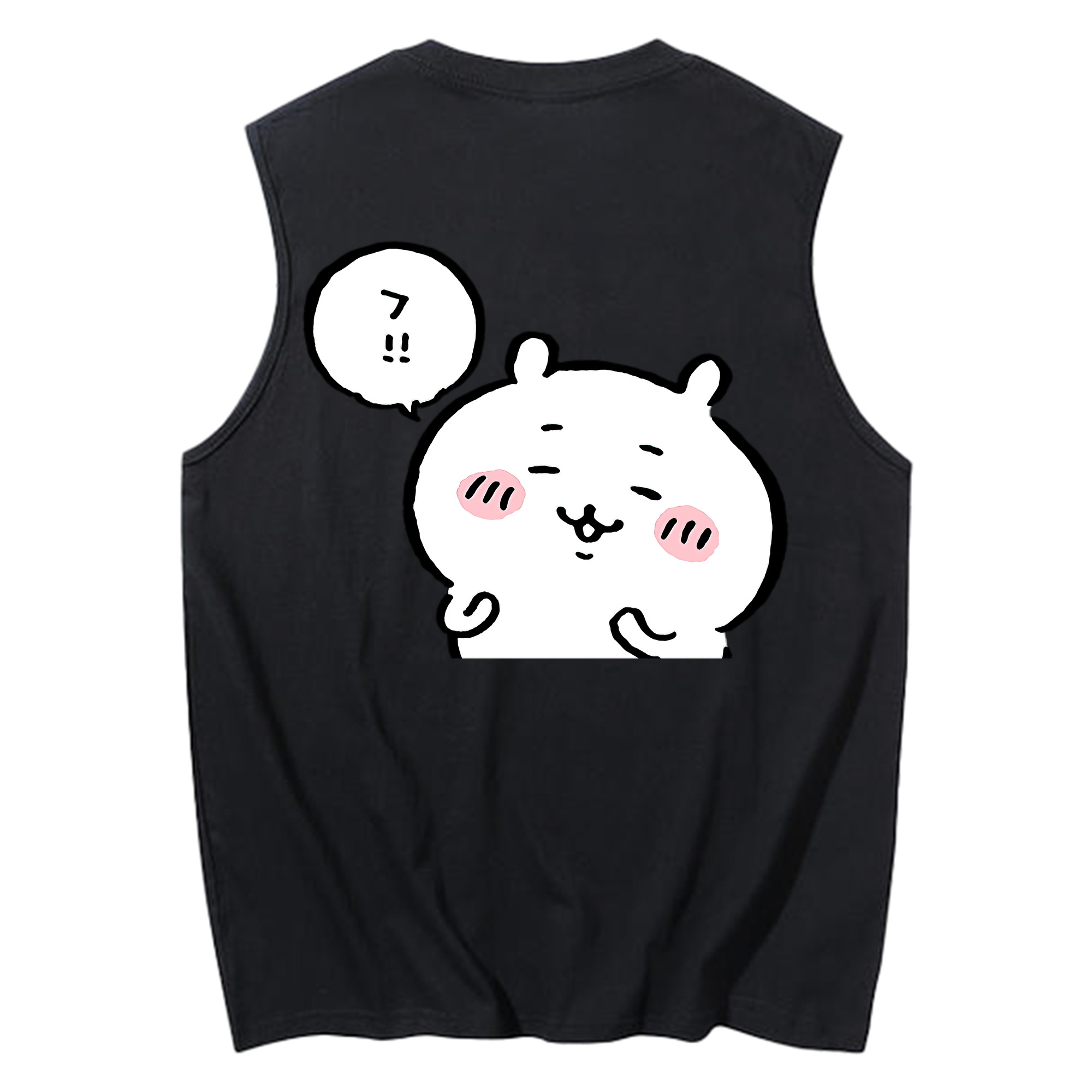 （画像用） ちいかわ ちいかわ Chii-kawa chiikawa コットン100％タンクトップ（背面プリント）