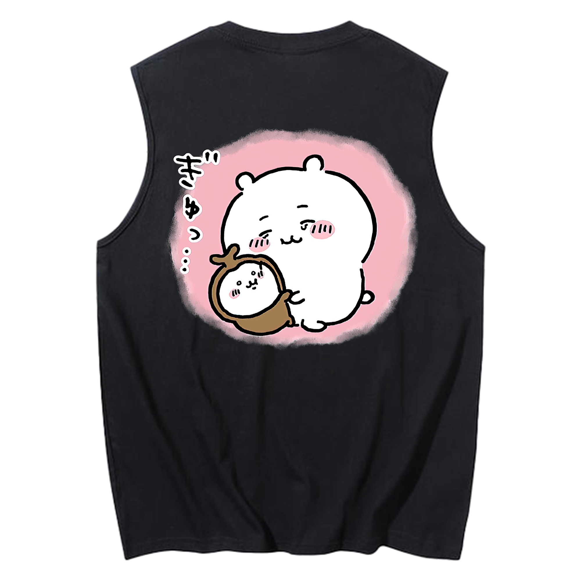（画像用） ちいかわ ちいかわ Chii-kawa chiikawa コットン100％タンクトップ（背面プリント）