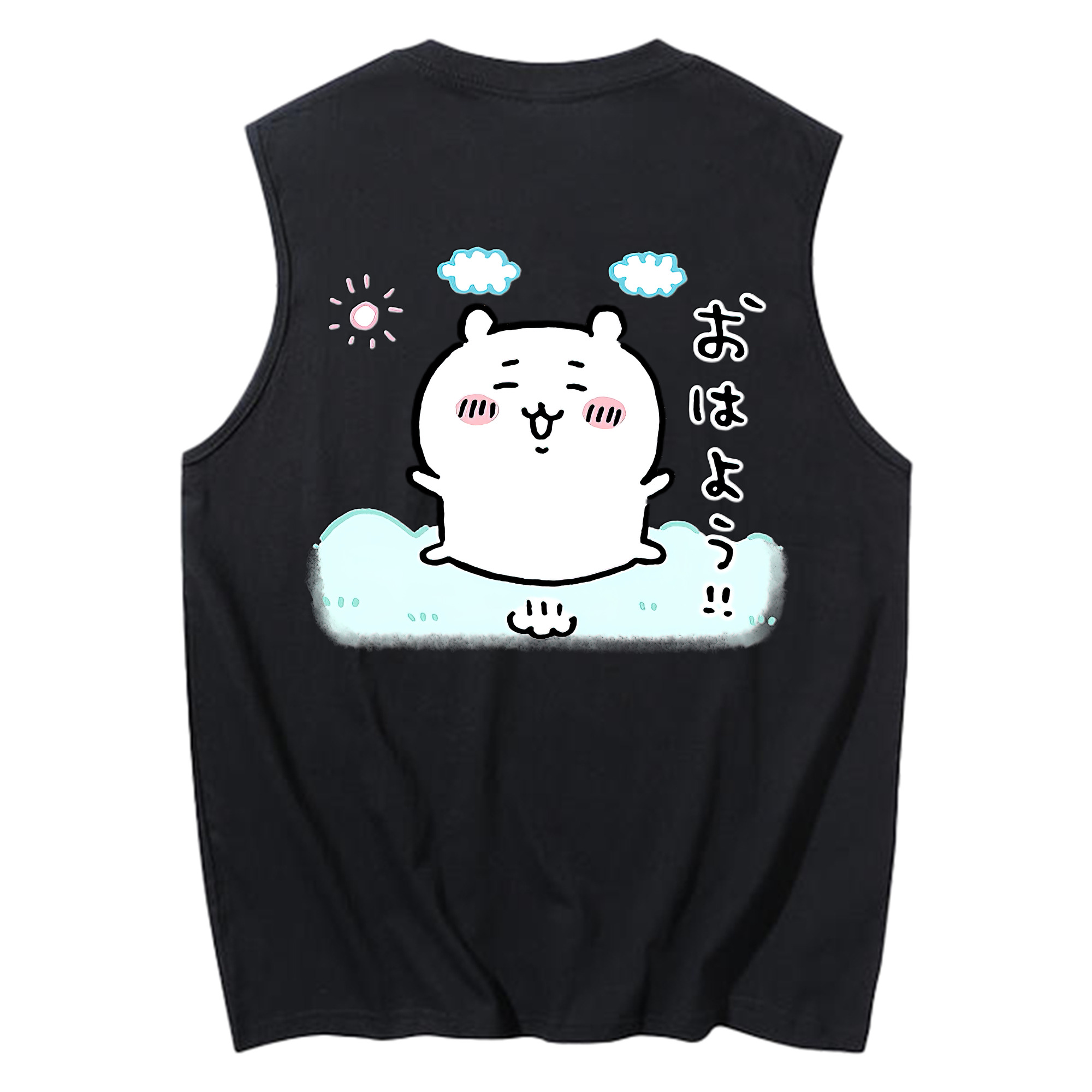 （画像用） ちいかわ ちいかわ Chii-kawa chiikawa コットン100％タンクトップ（背面プリント）