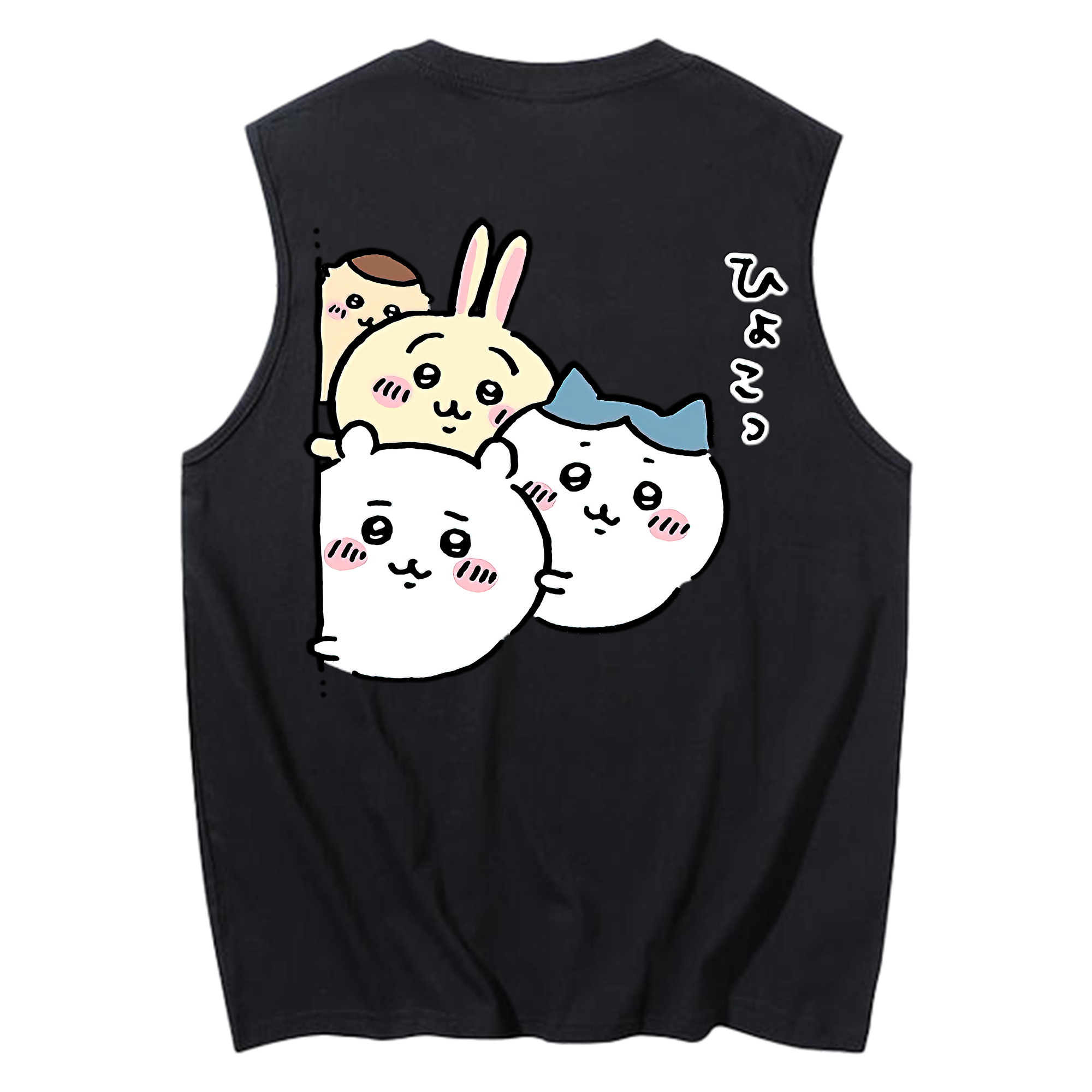 （画像用） ちいかわ ちいかわ Chii-kawa chiikawa コットン100％タンクトップ（背面プリント）