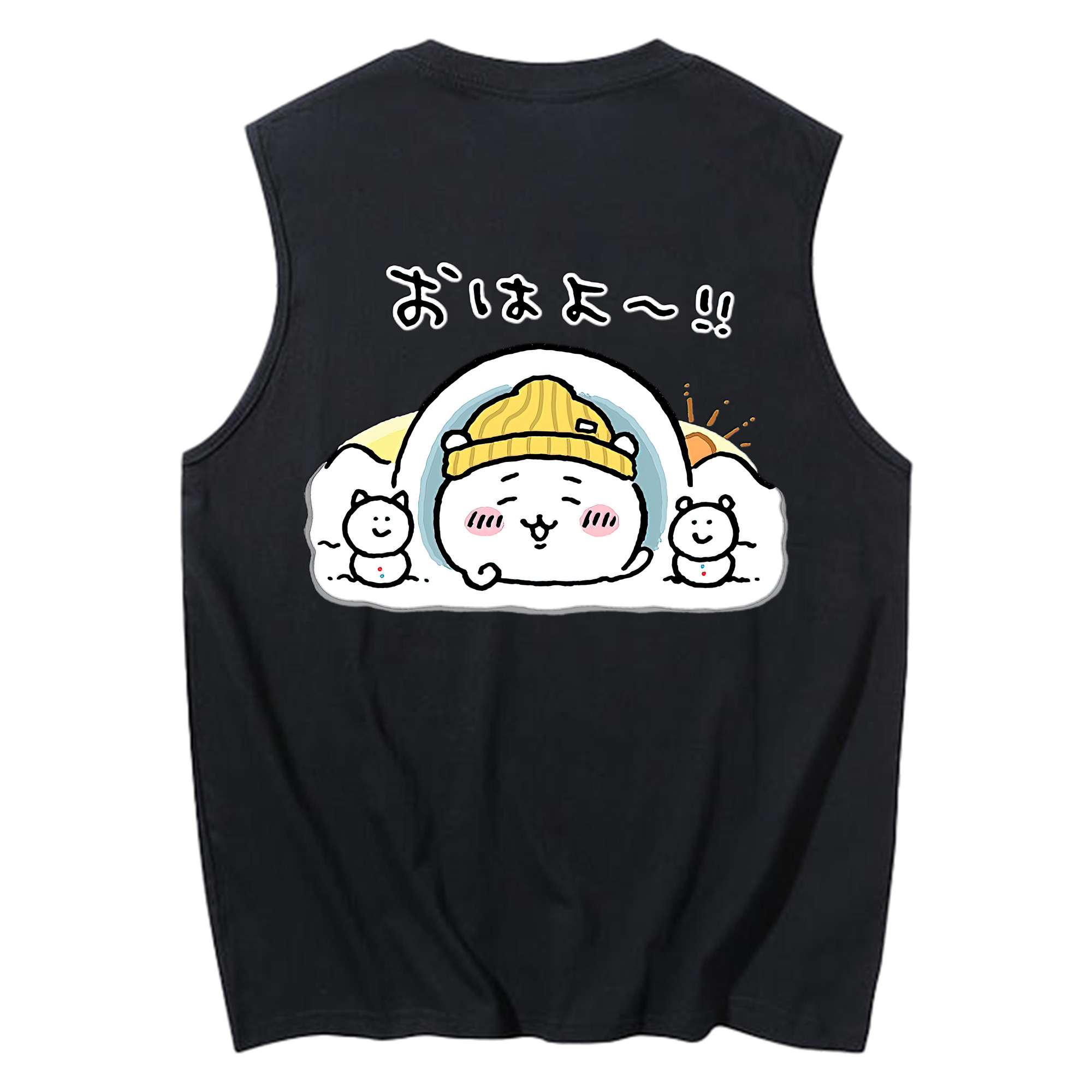 （画像用） ちいかわ ちいかわ Chii-kawa chiikawa コットン100％タンクトップ（背面プリント）